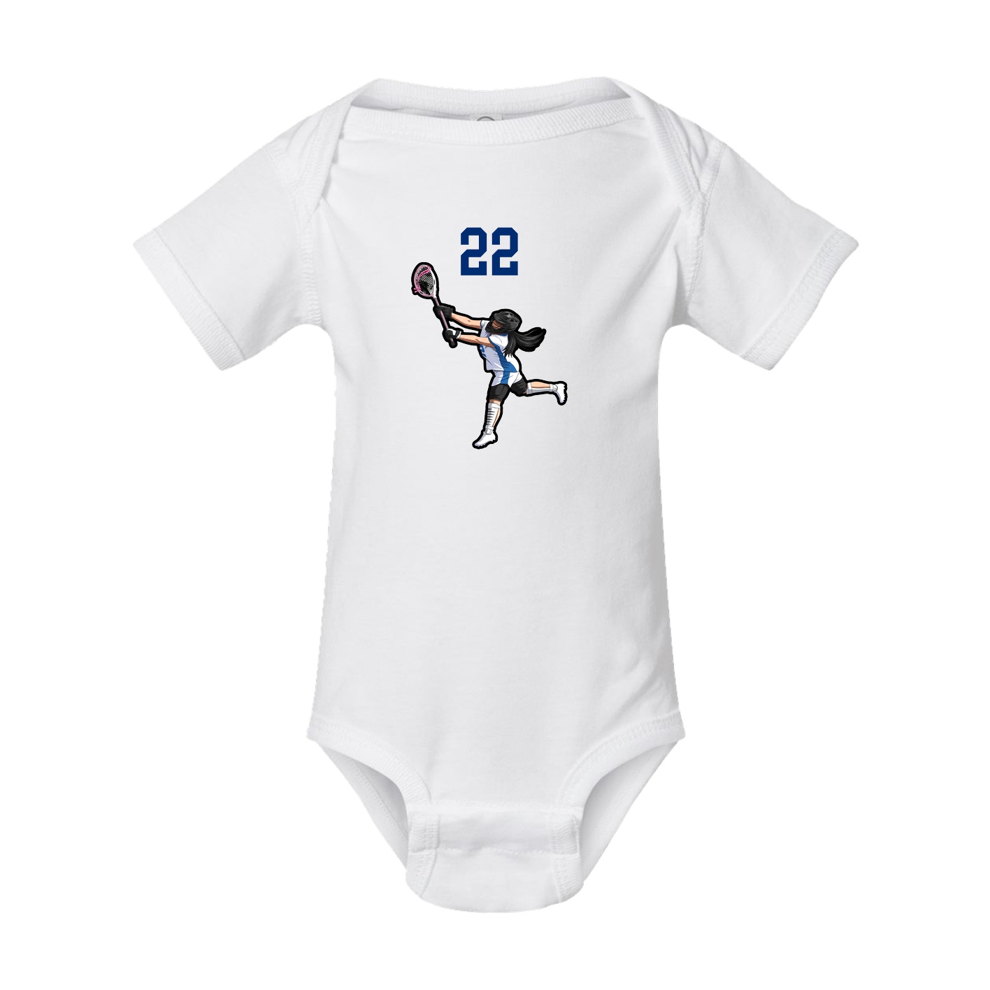 Baby Onesie — Number Top in White