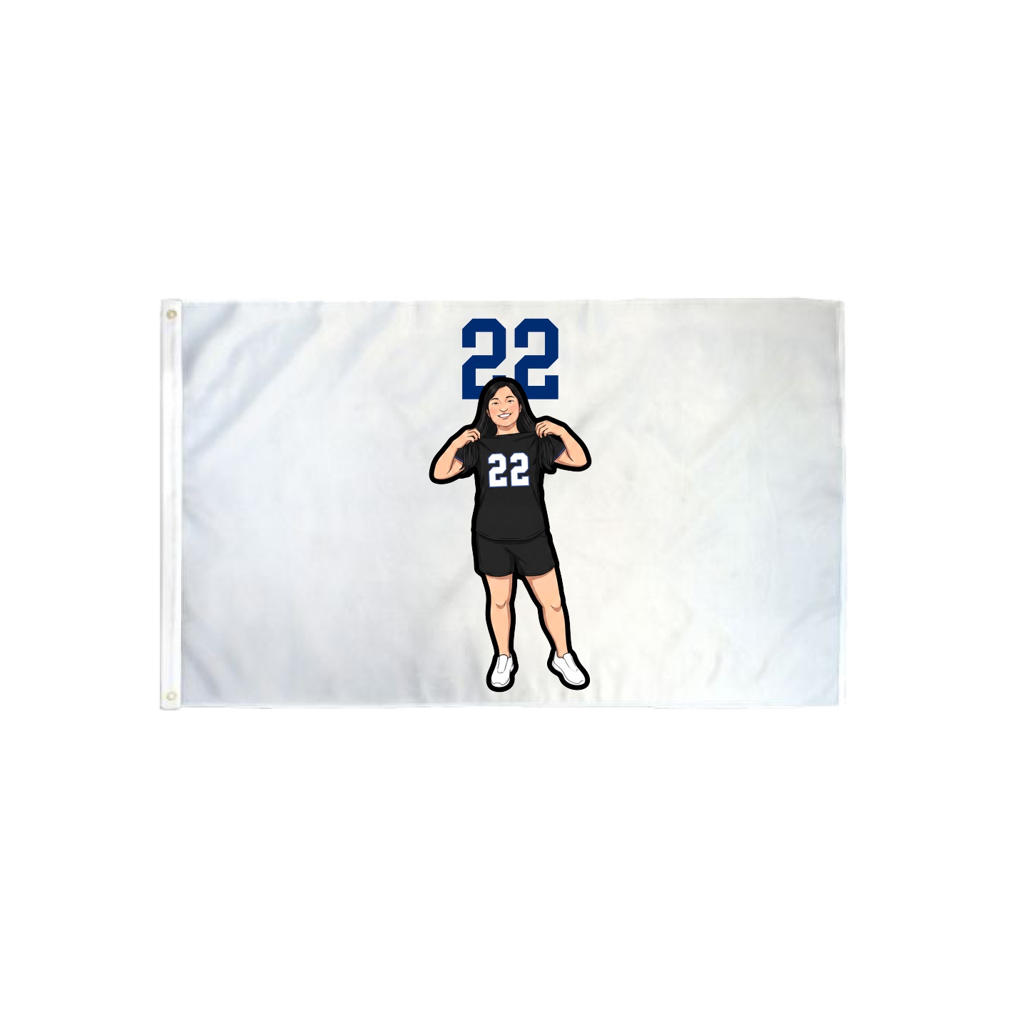 3x5 Flag — Number Top in Classic
