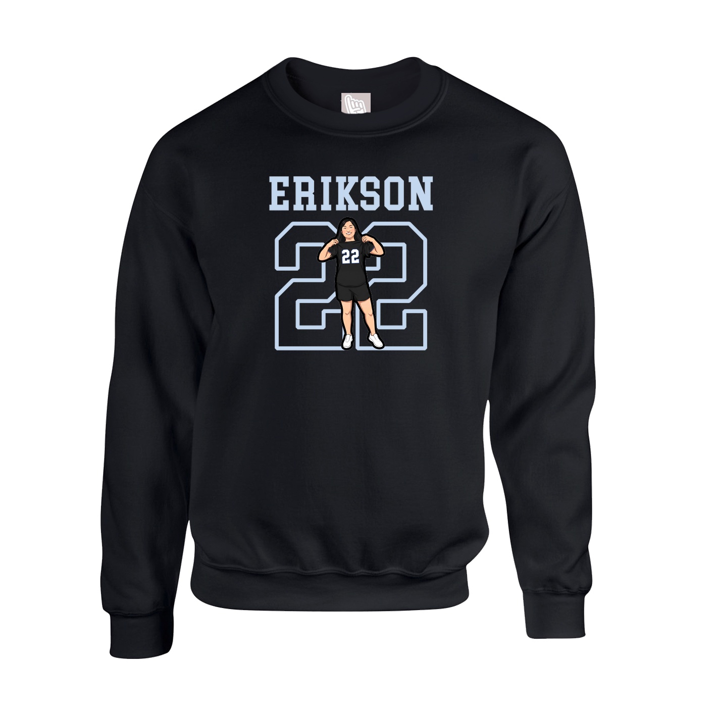 Fleece Crew — Shirsey in Black