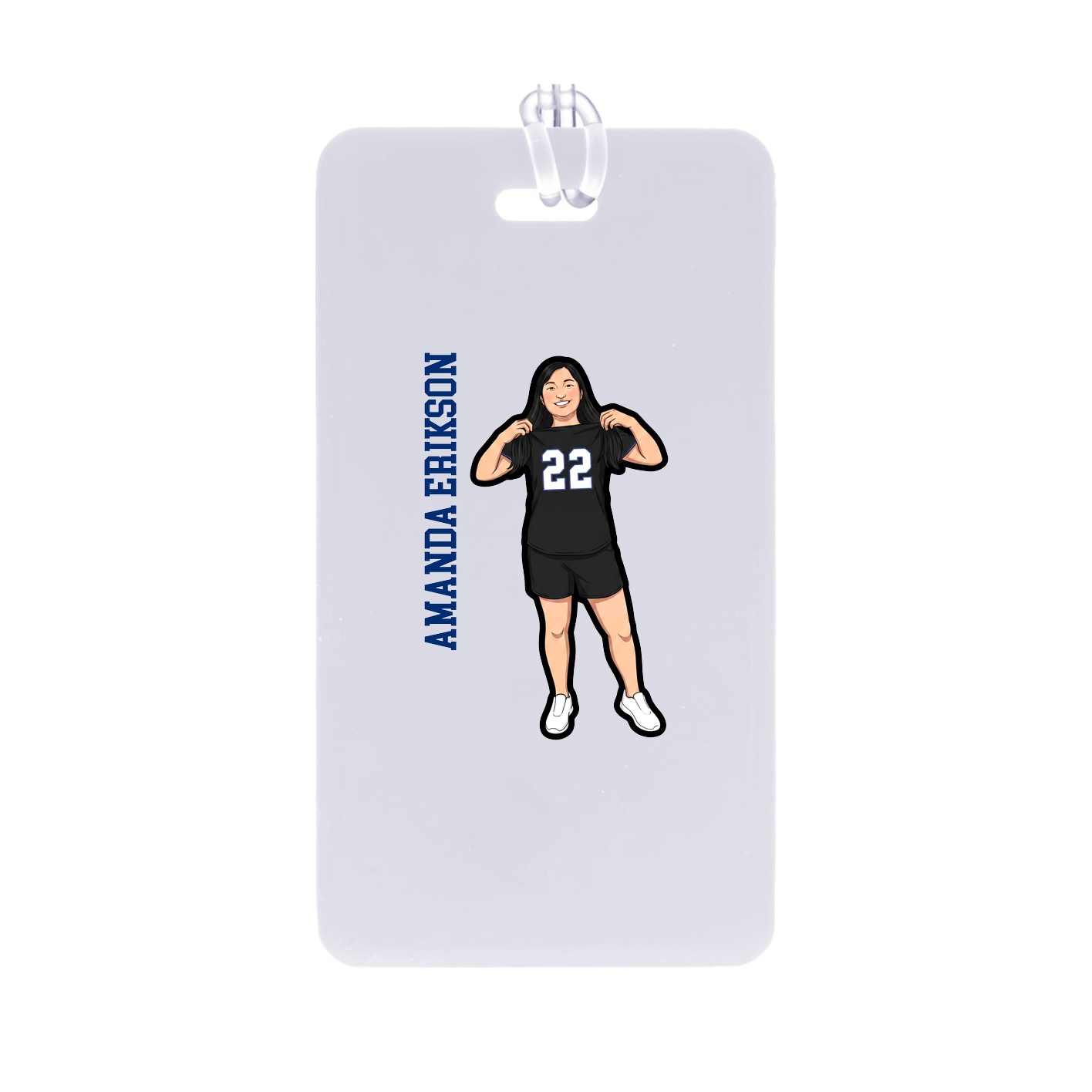 Bag Tag — Name Vertical in Classic
