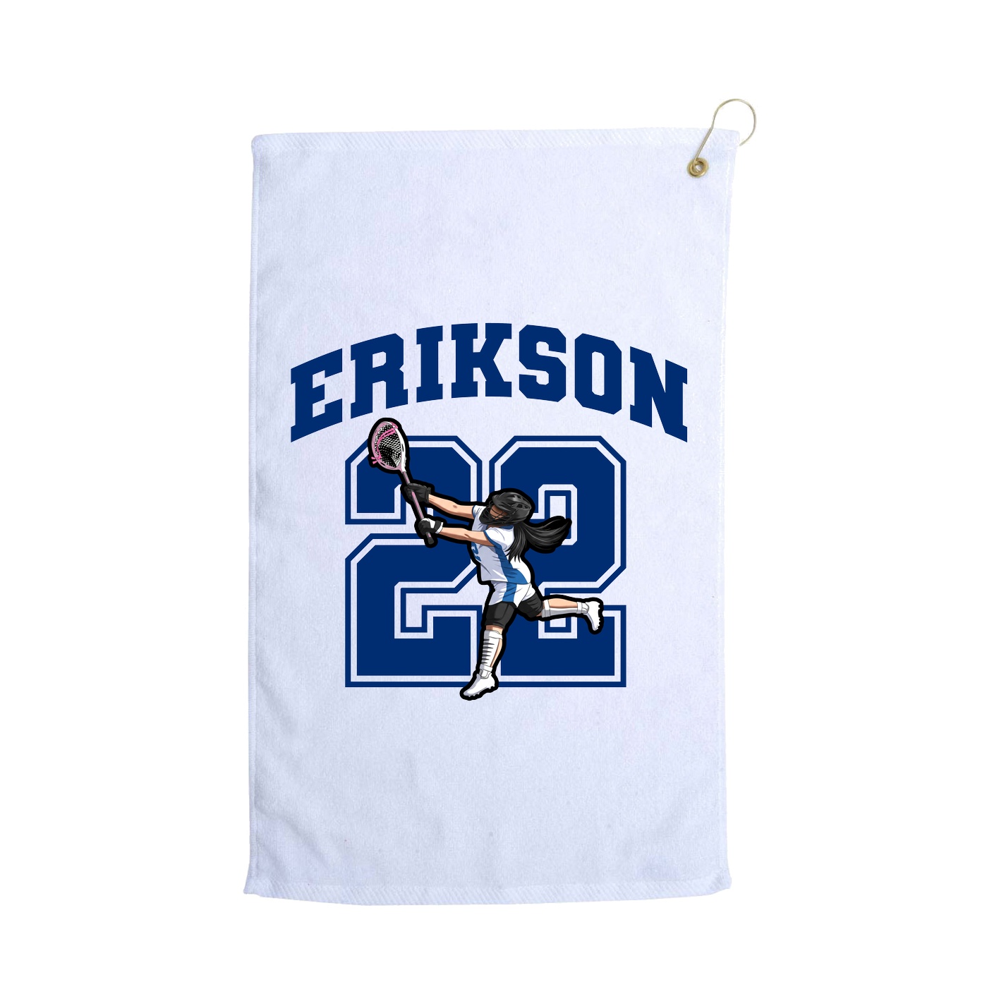 Golf Towel — Number in White