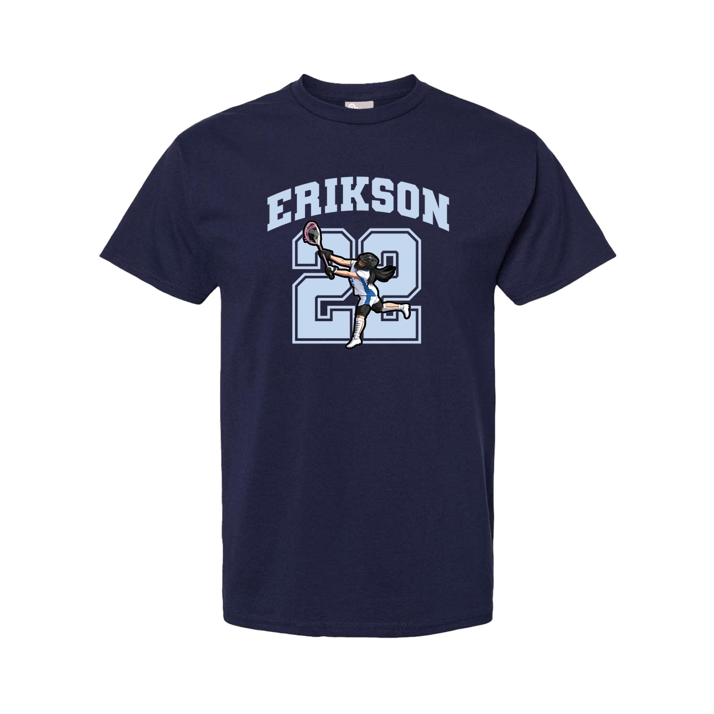 Youth Tee — Number in Navy
