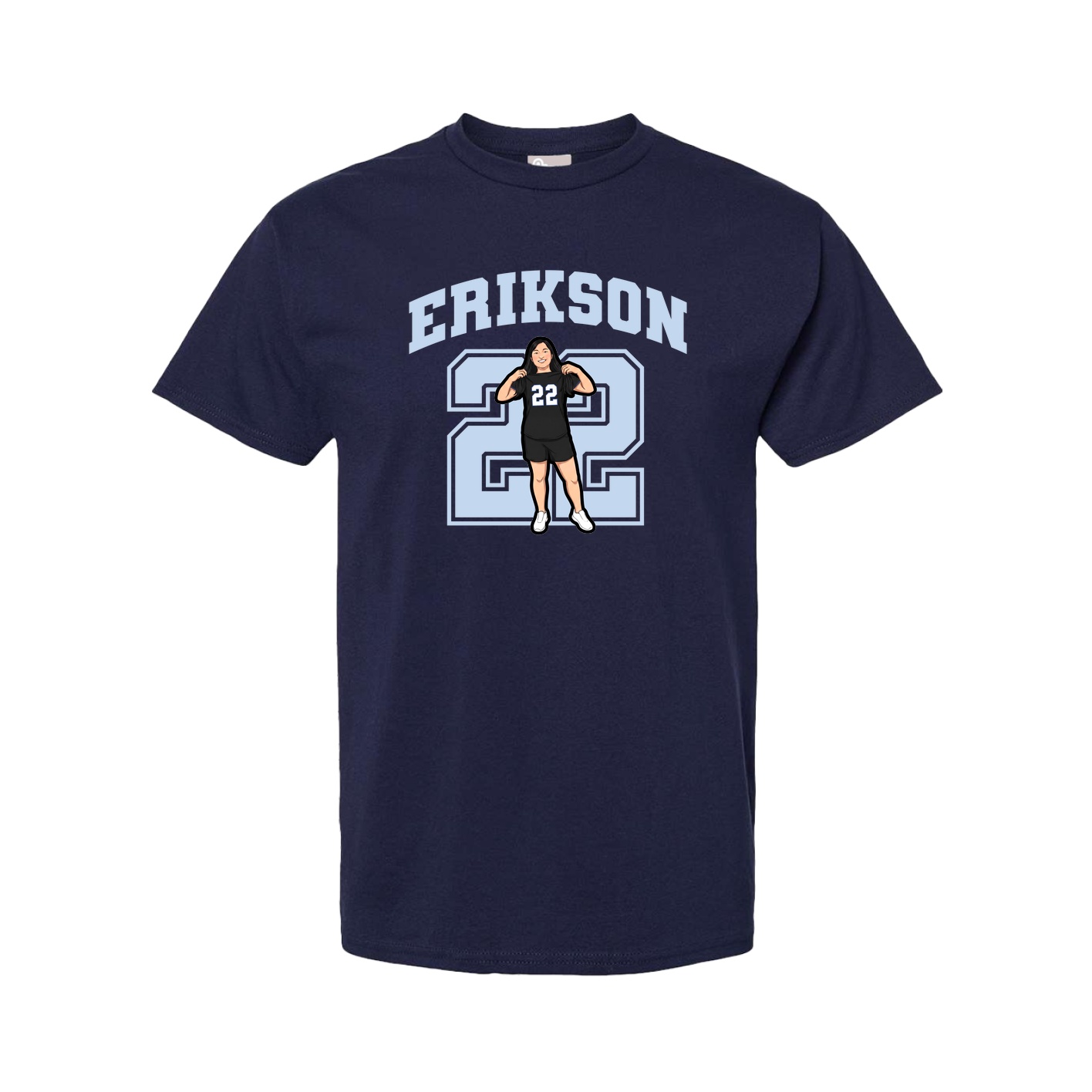 Tee — Number in Navy