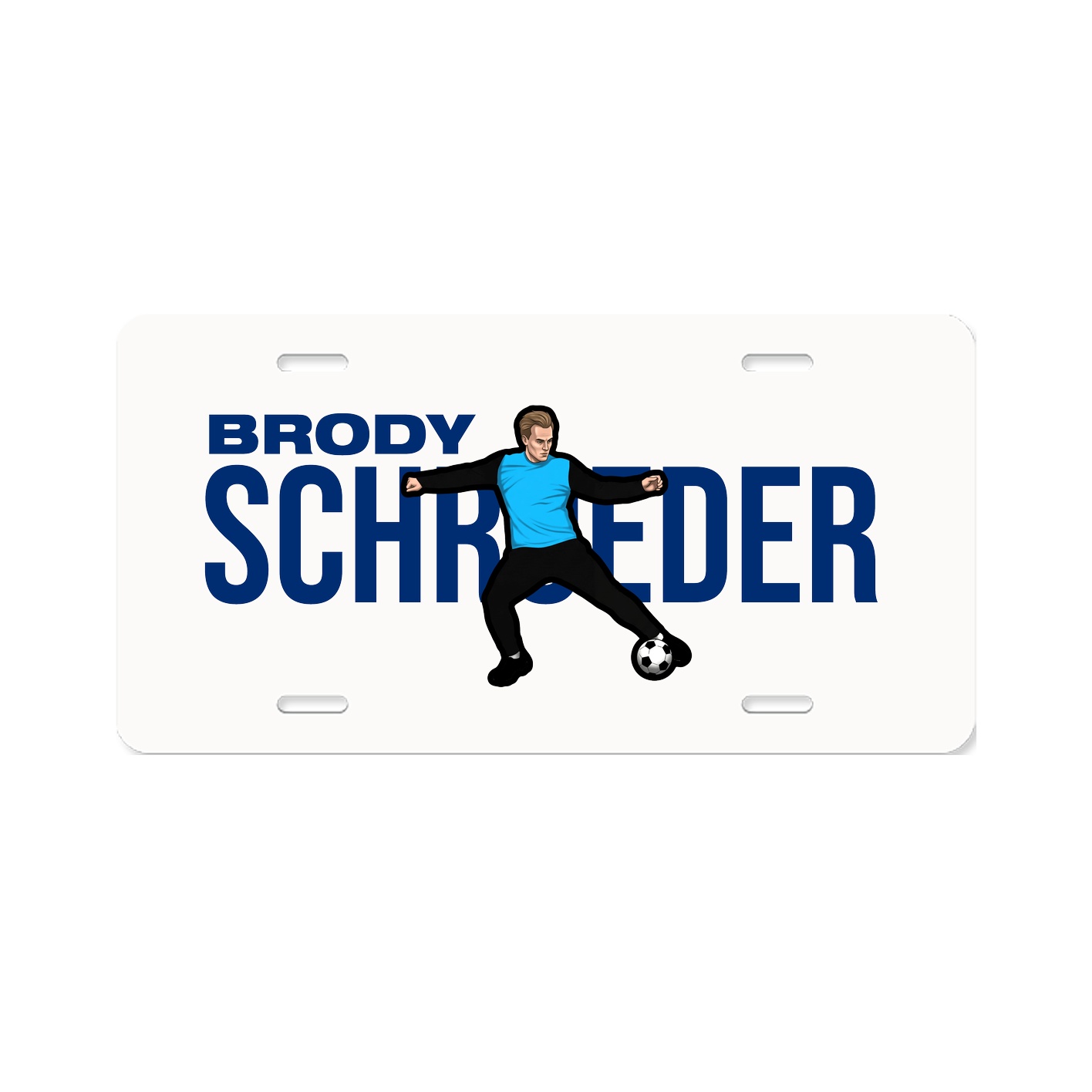 License Plate — Player Name in Classic