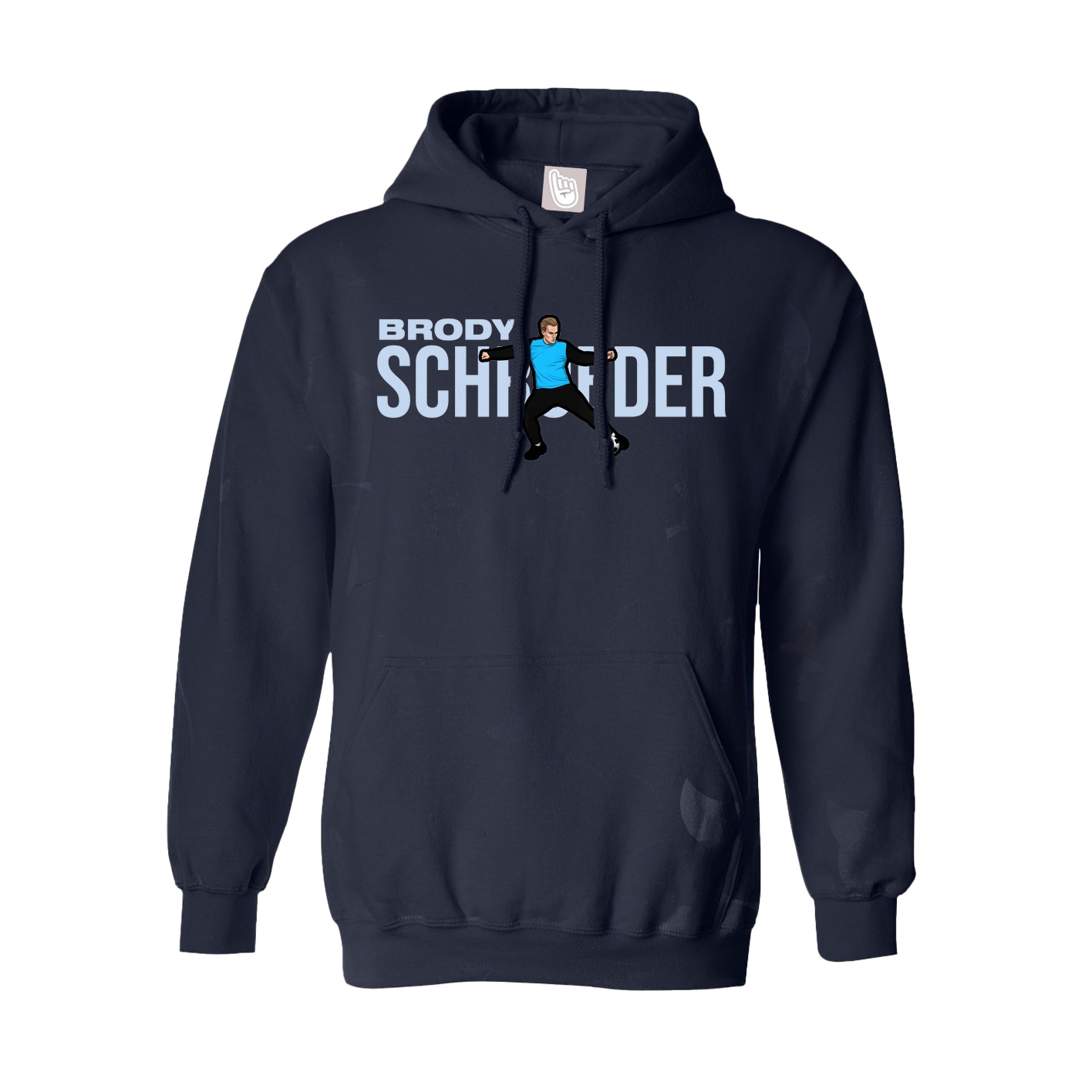 Hoodie — Player Name in Navy
