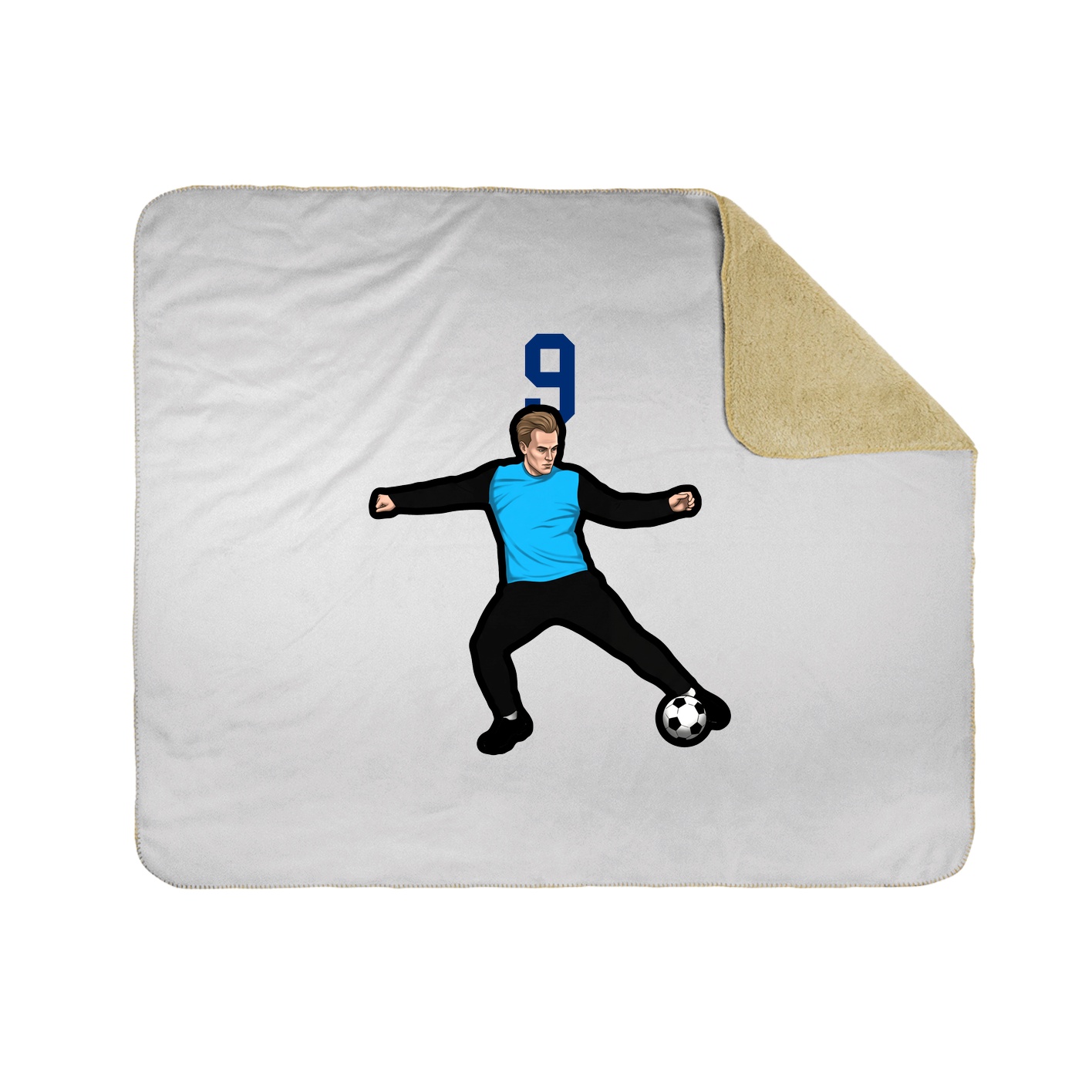 Throw Blanket — Number Top in White