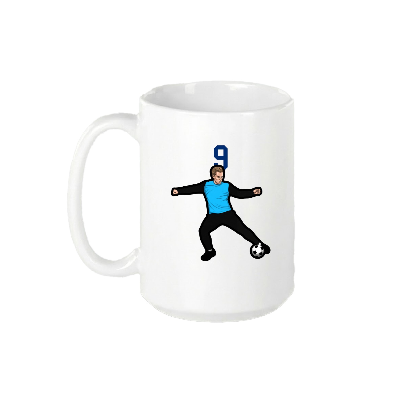 15oz Coffee Mug — Number Top in White
