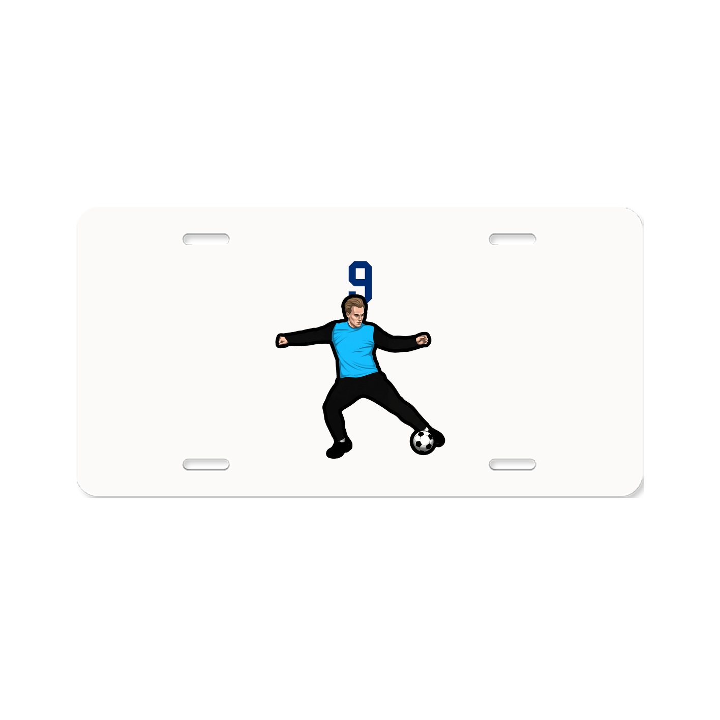 License Plate — Number Top in Classic