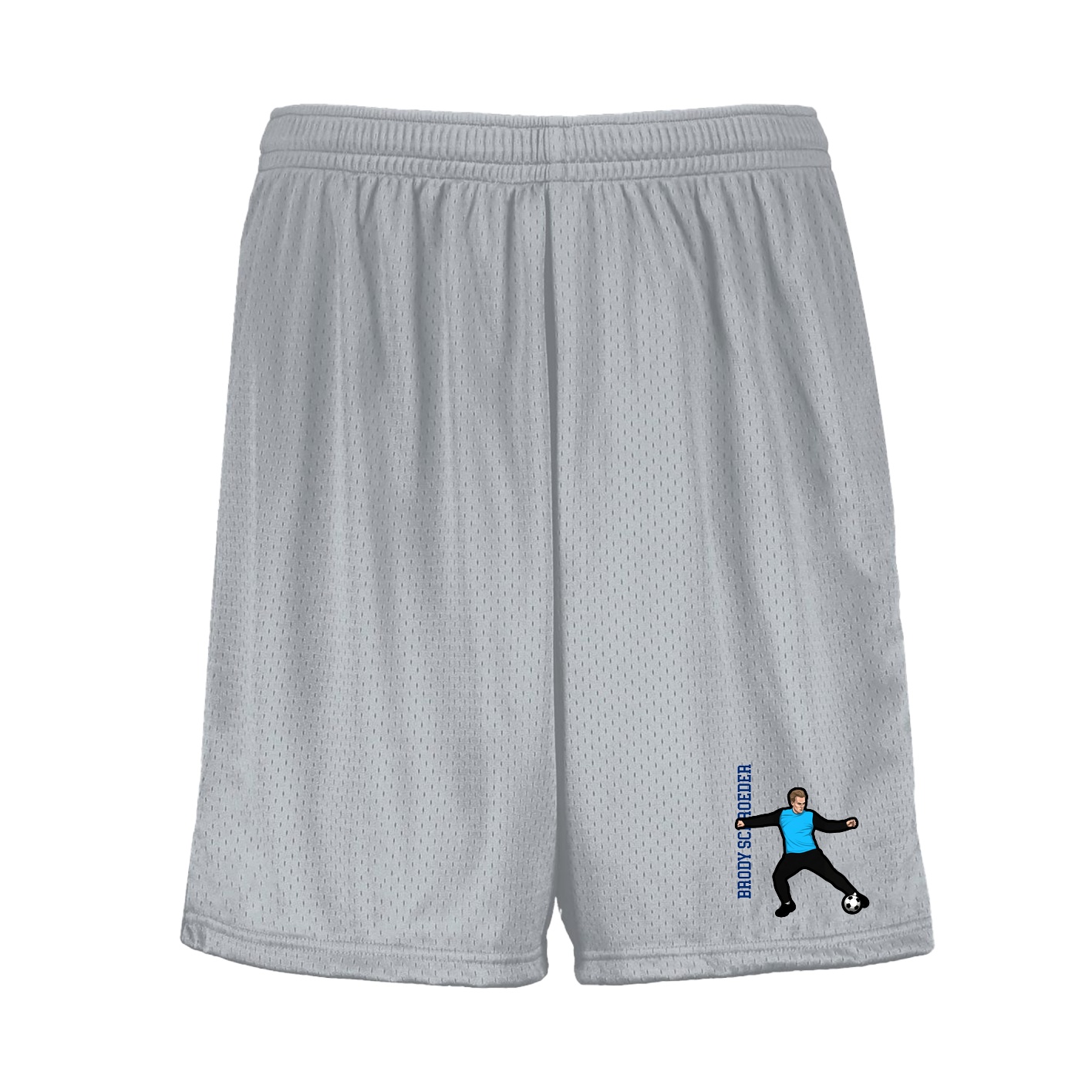 Shorts — Name Vertical in Silver