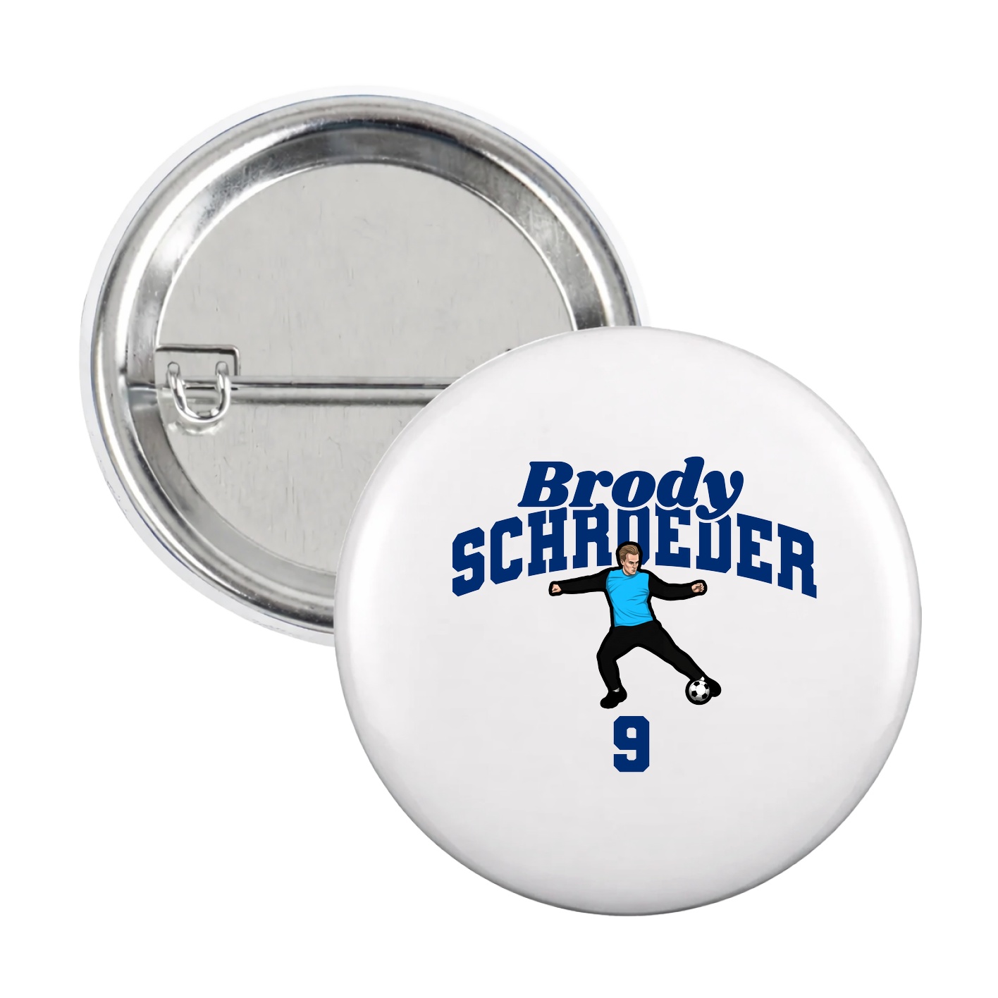 Game Day Button — Signature Arch in White