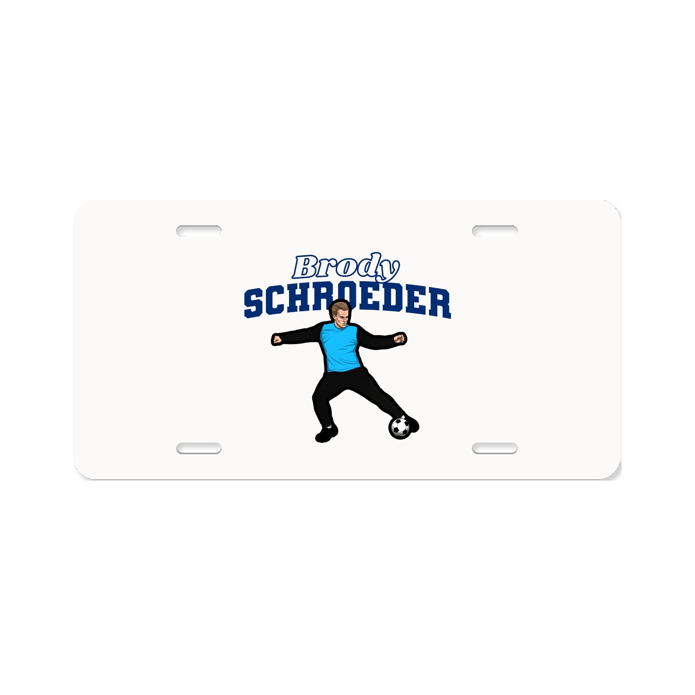 License Plate — Name Arch in Classic