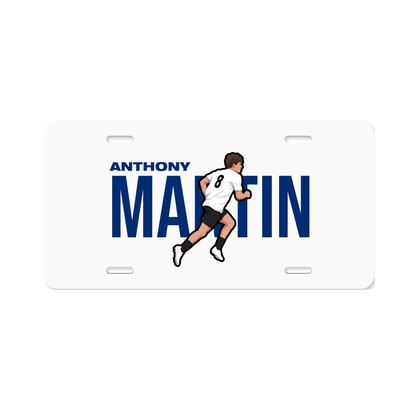 License Plate — Player Name in Classic