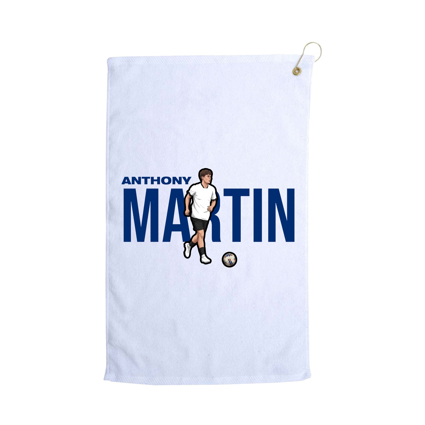 Golf Towel — Player Name in White