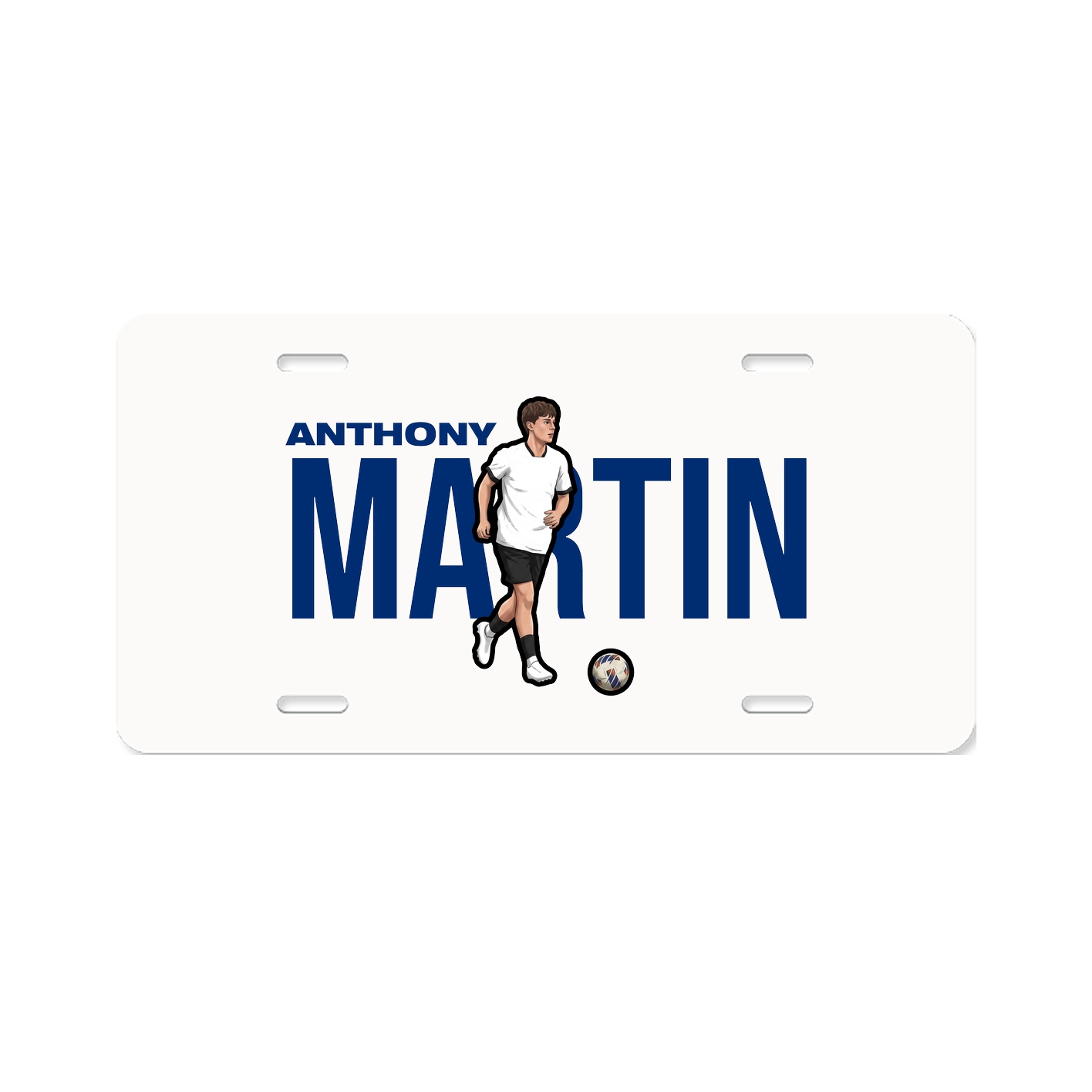 License Plate — Player Name in Classic