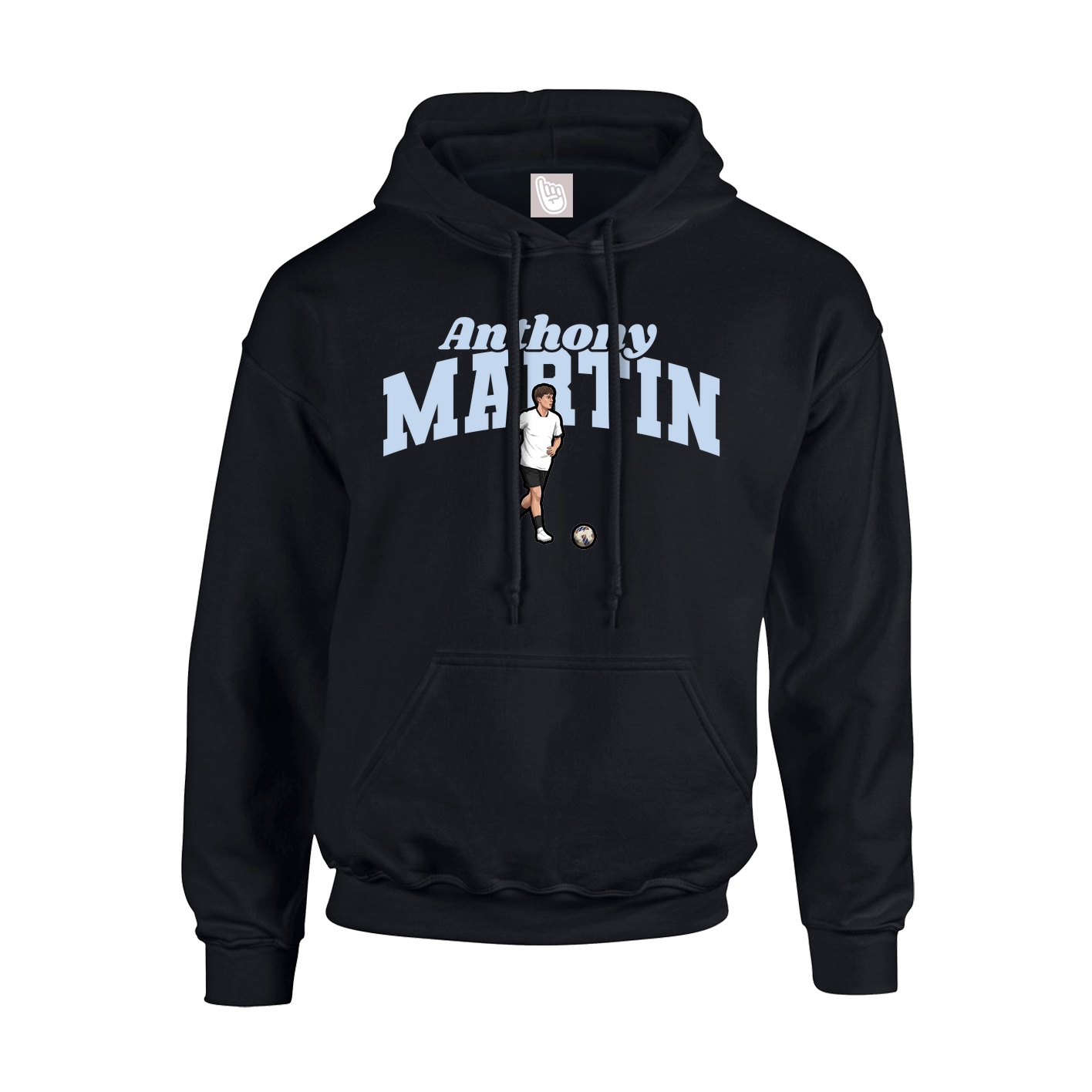 Youth Hoodie — Signature Arch in Black