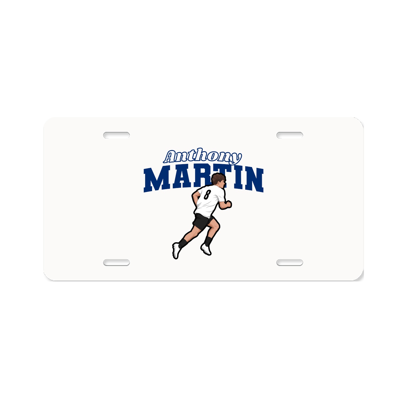 License Plate — Name Arch in Classic