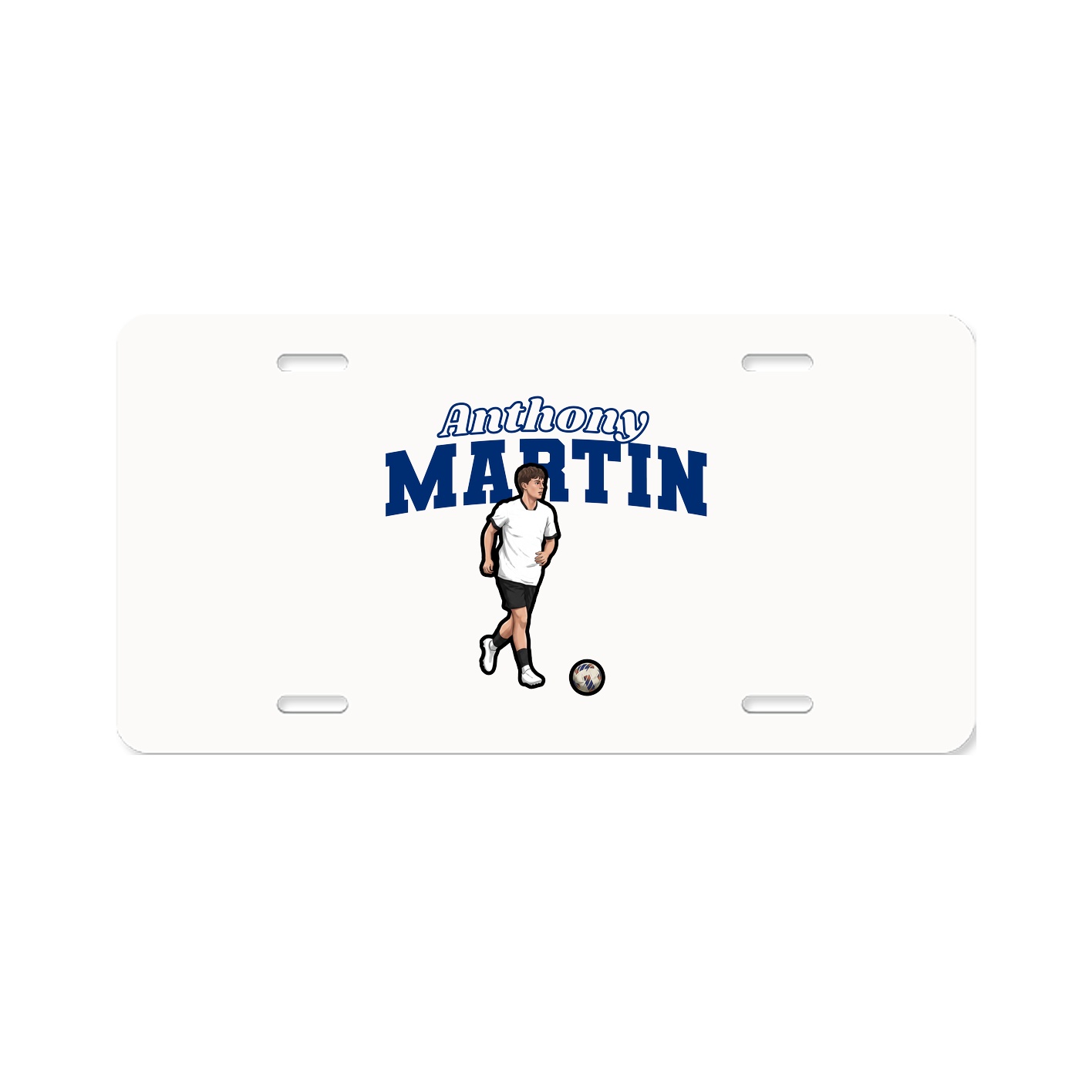 License Plate — Name Arch in Classic