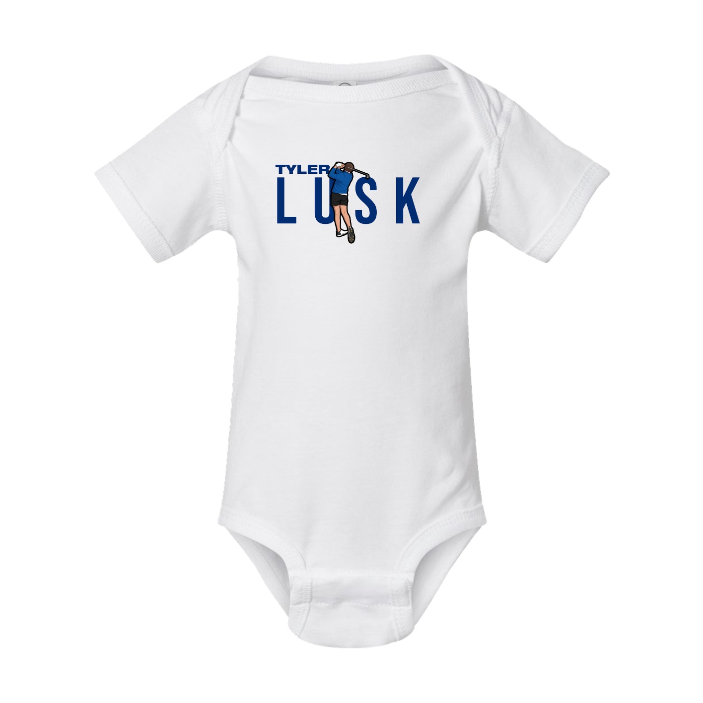 Baby Onesie — Player Name in White
