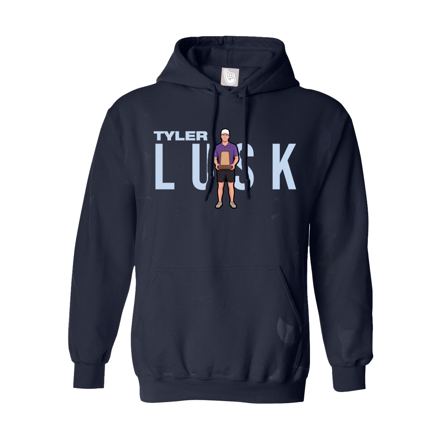 Hoodie — Player Name in Navy