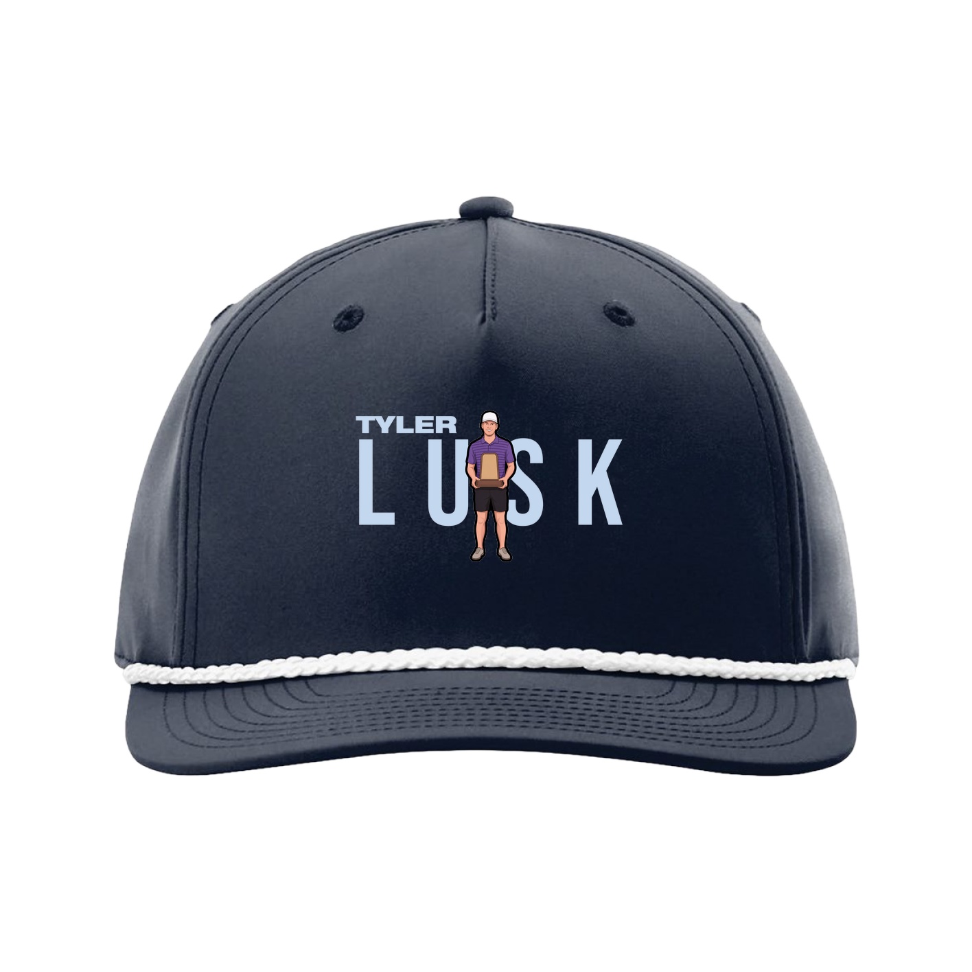Five-Panel Classic Rope Cap — Player Name in Navy