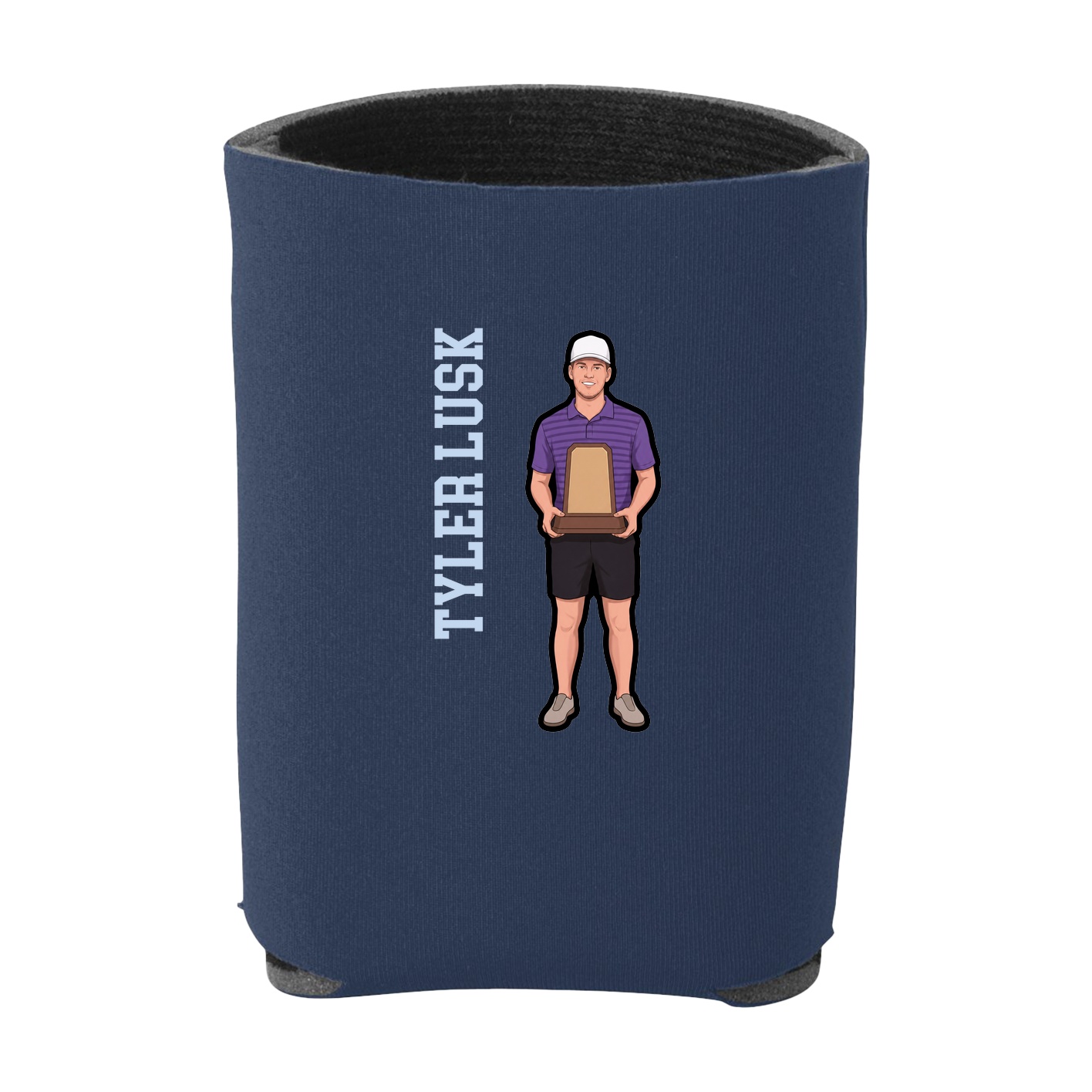 Can Holder — Name Vertical in Navy