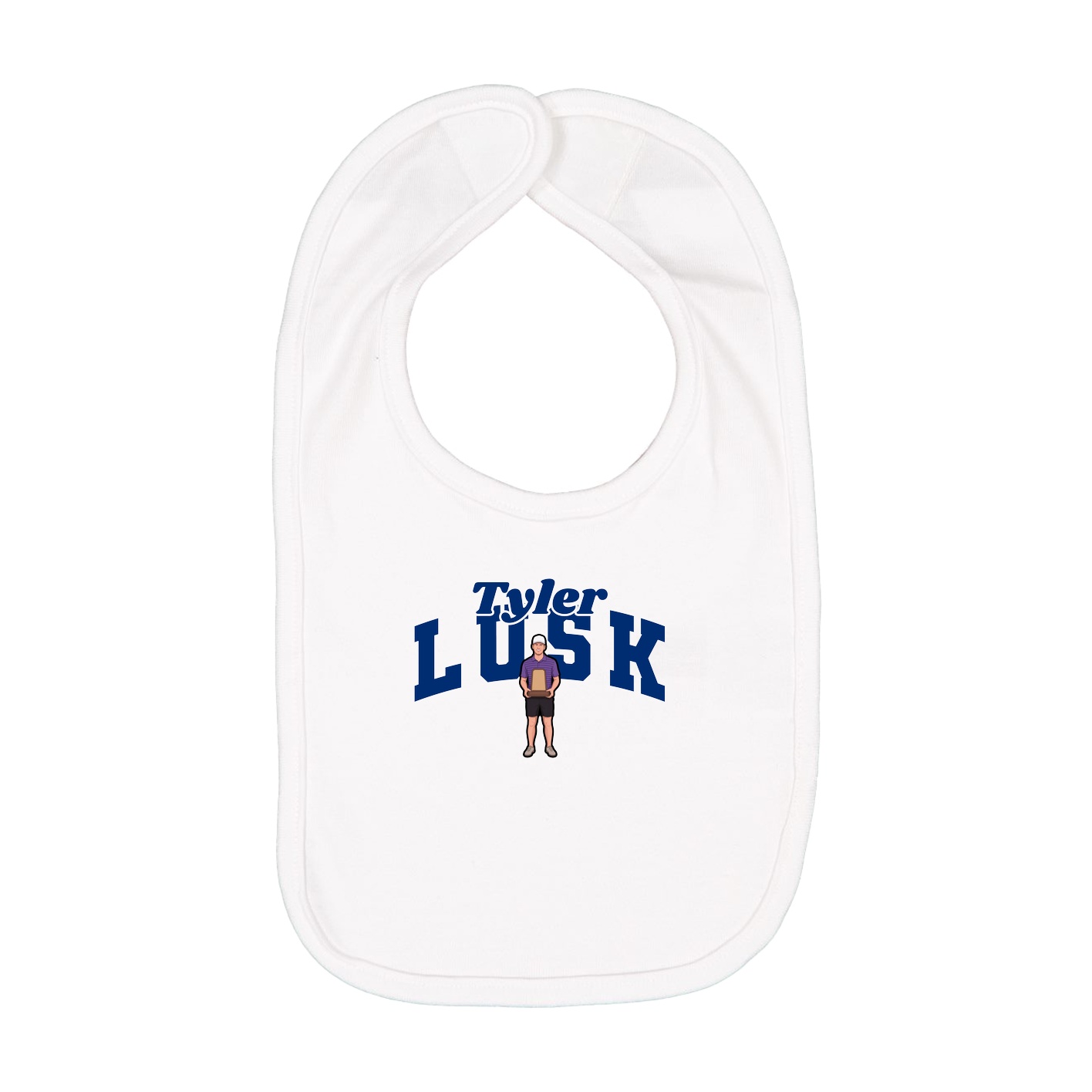 Infant Bib — Signature Arch in White