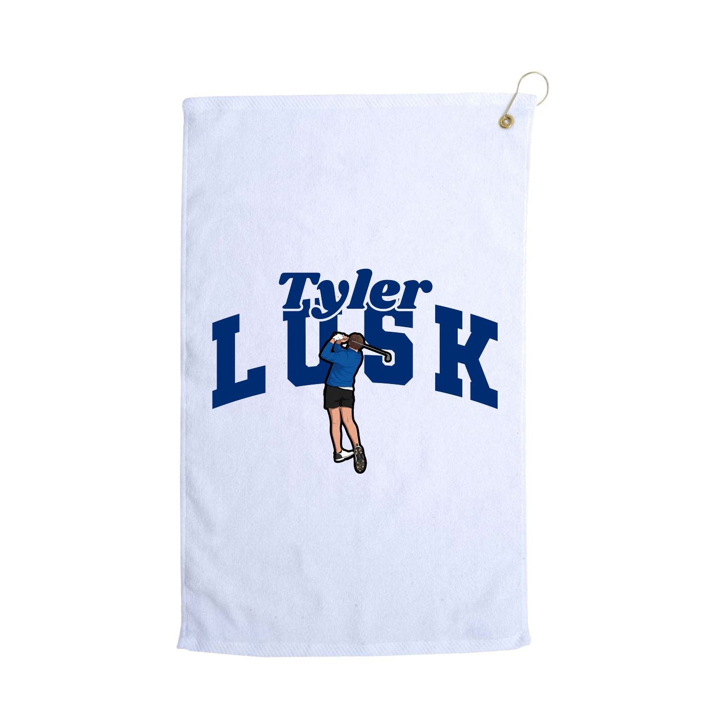 Golf Towel — Signature Arch in White