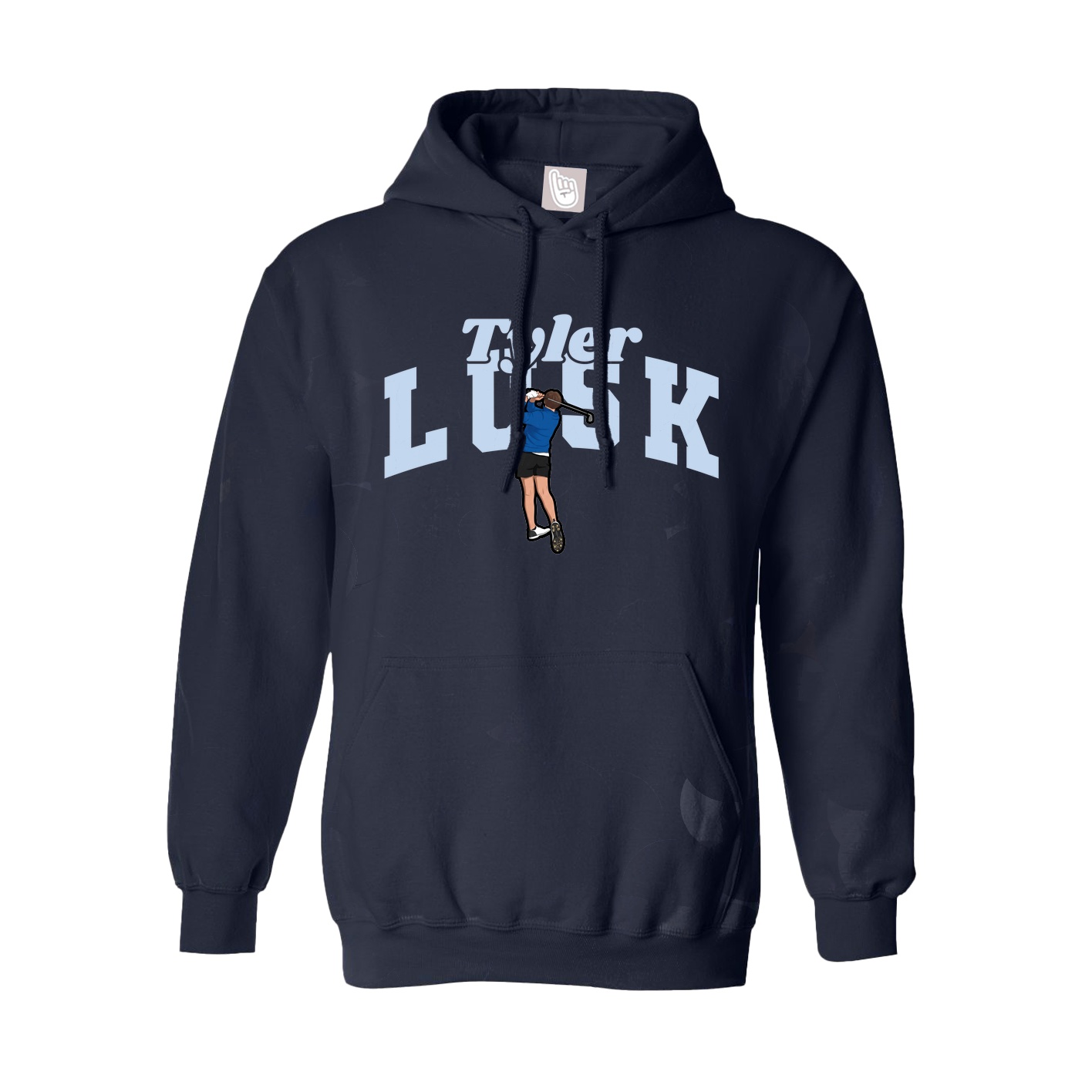 Youth Hoodie — Signature Arch in Navy