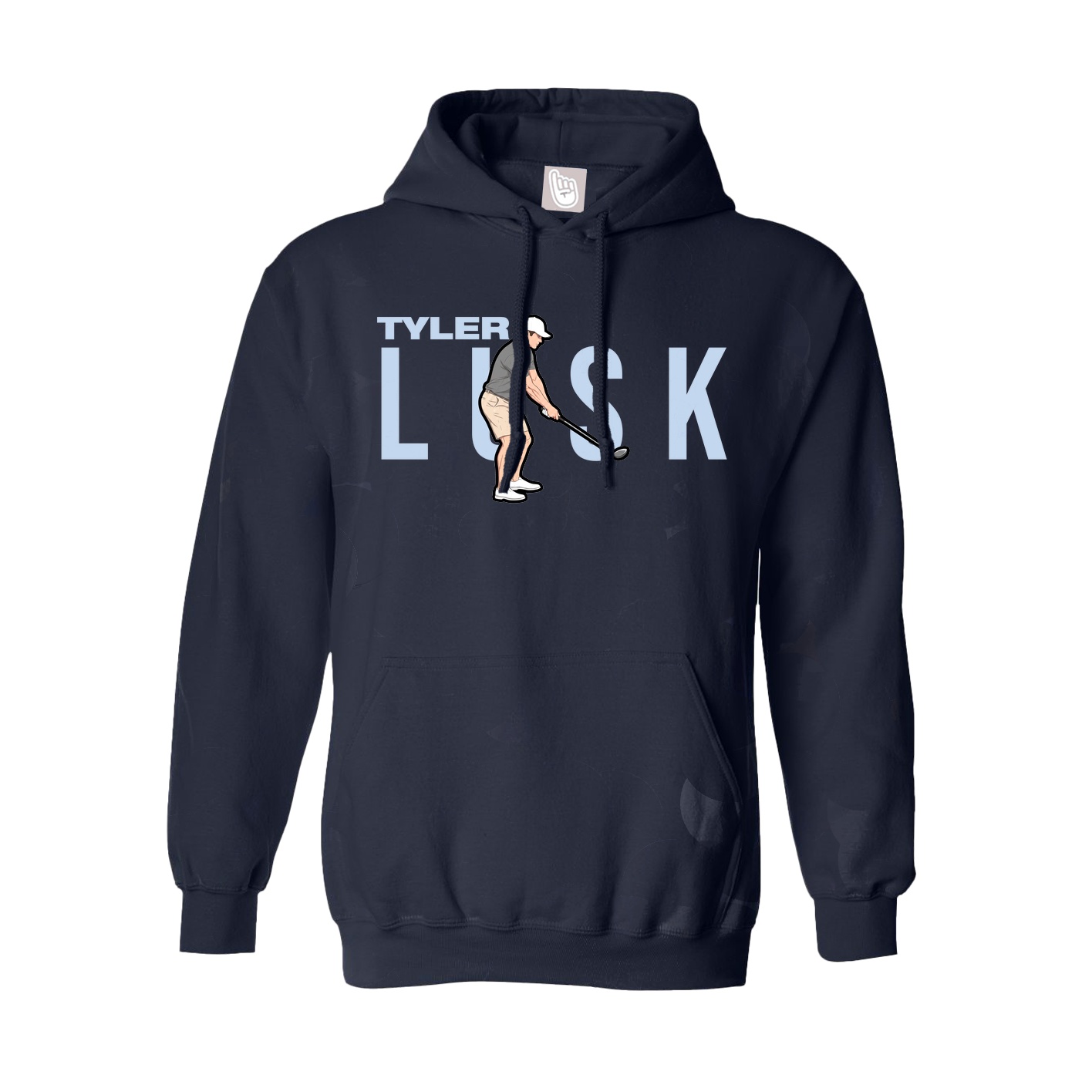 Youth Hoodie — Player Name in Navy