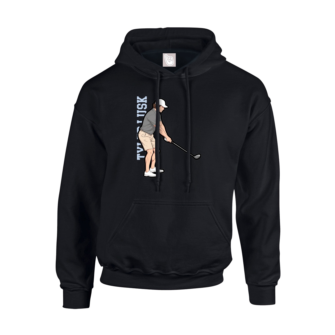 Hoodie — Name Vertical in Black