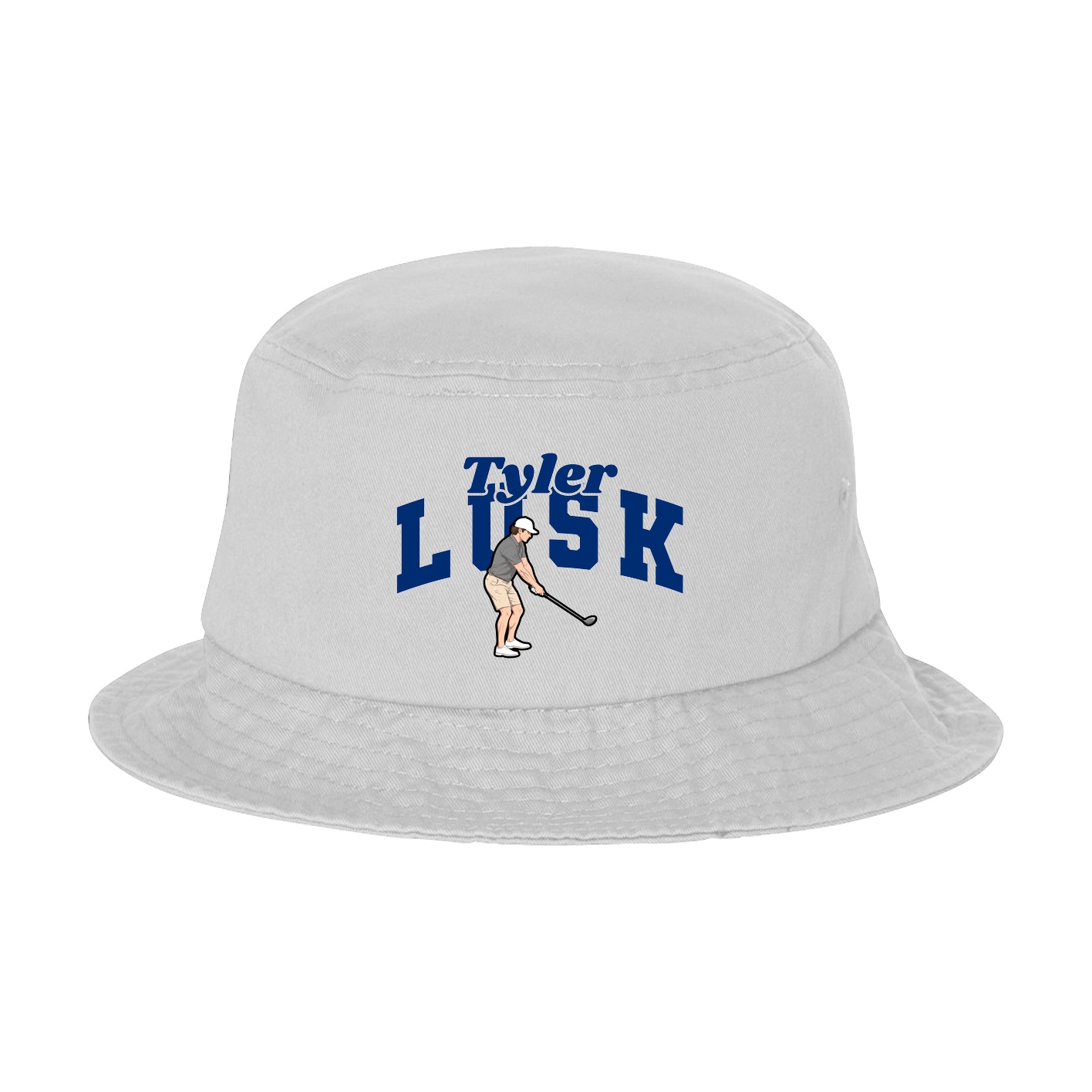 Bucket Cap — Signature Arch in White