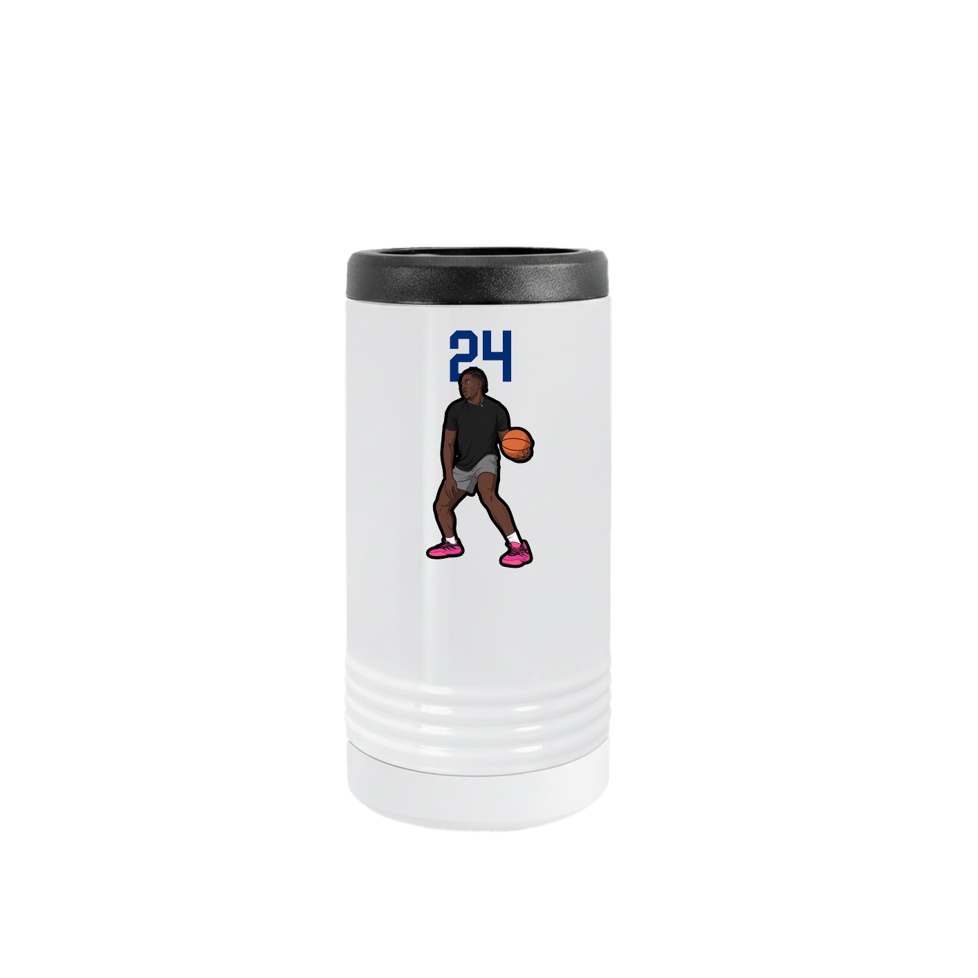 Slim Beverage Holder — Number Top in White