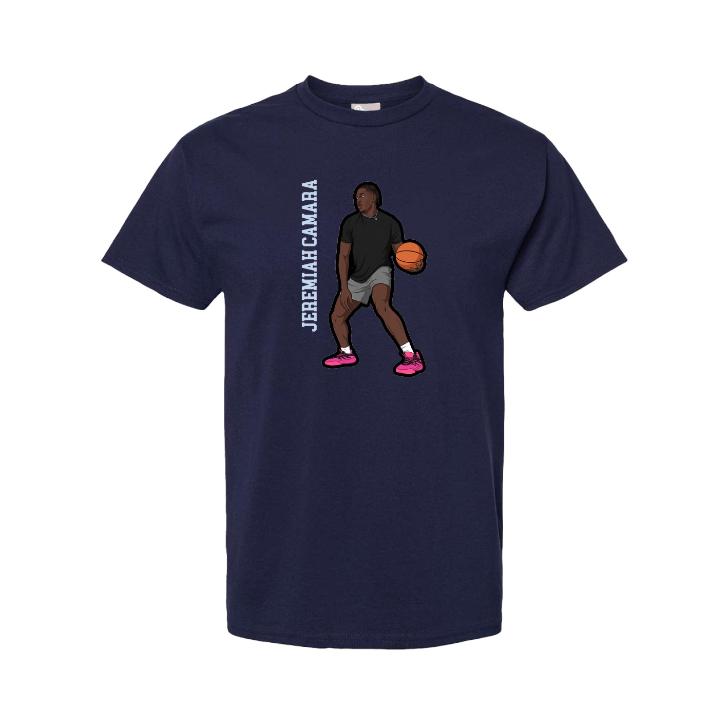 Tee — Name Vertical in Navy