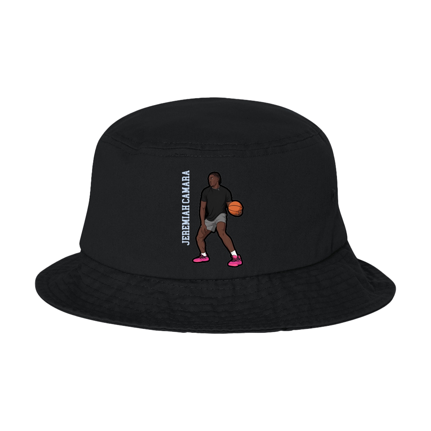 Bucket Cap — Name Vertical in Black