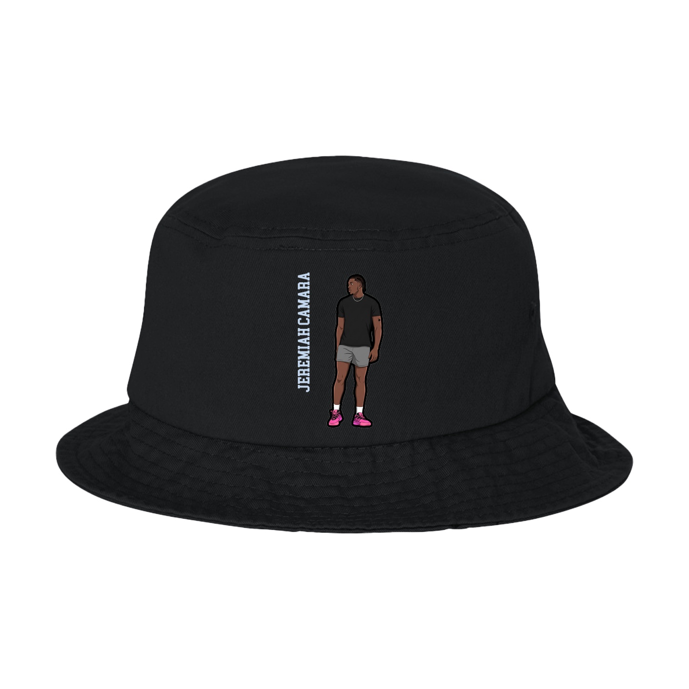 Bucket Cap — Name Vertical in Black