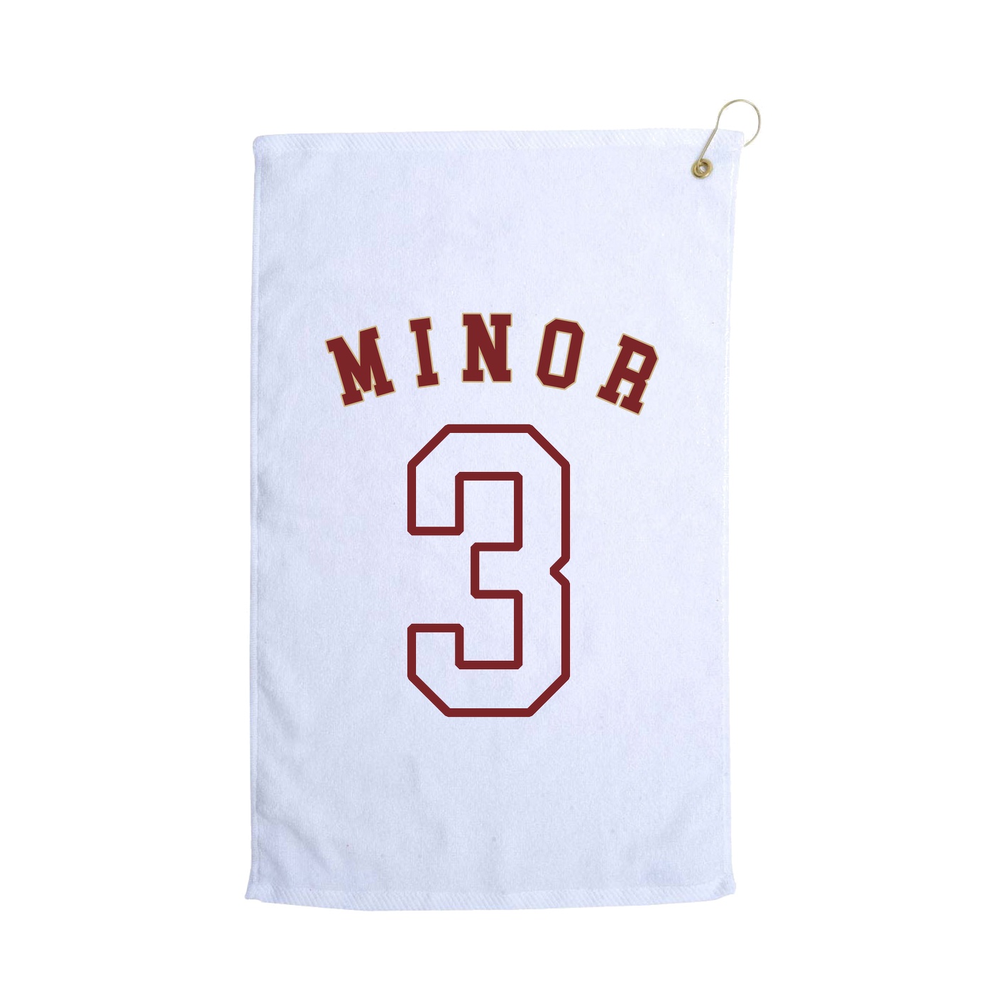 Golf Towel — Shirsey Arch in White