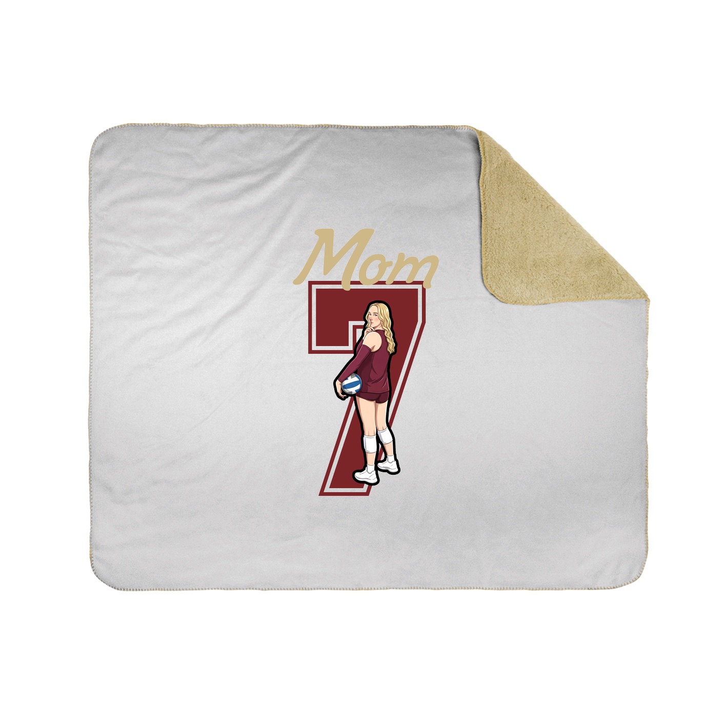 Throw Blanket — Mothers Day Shirsey in White