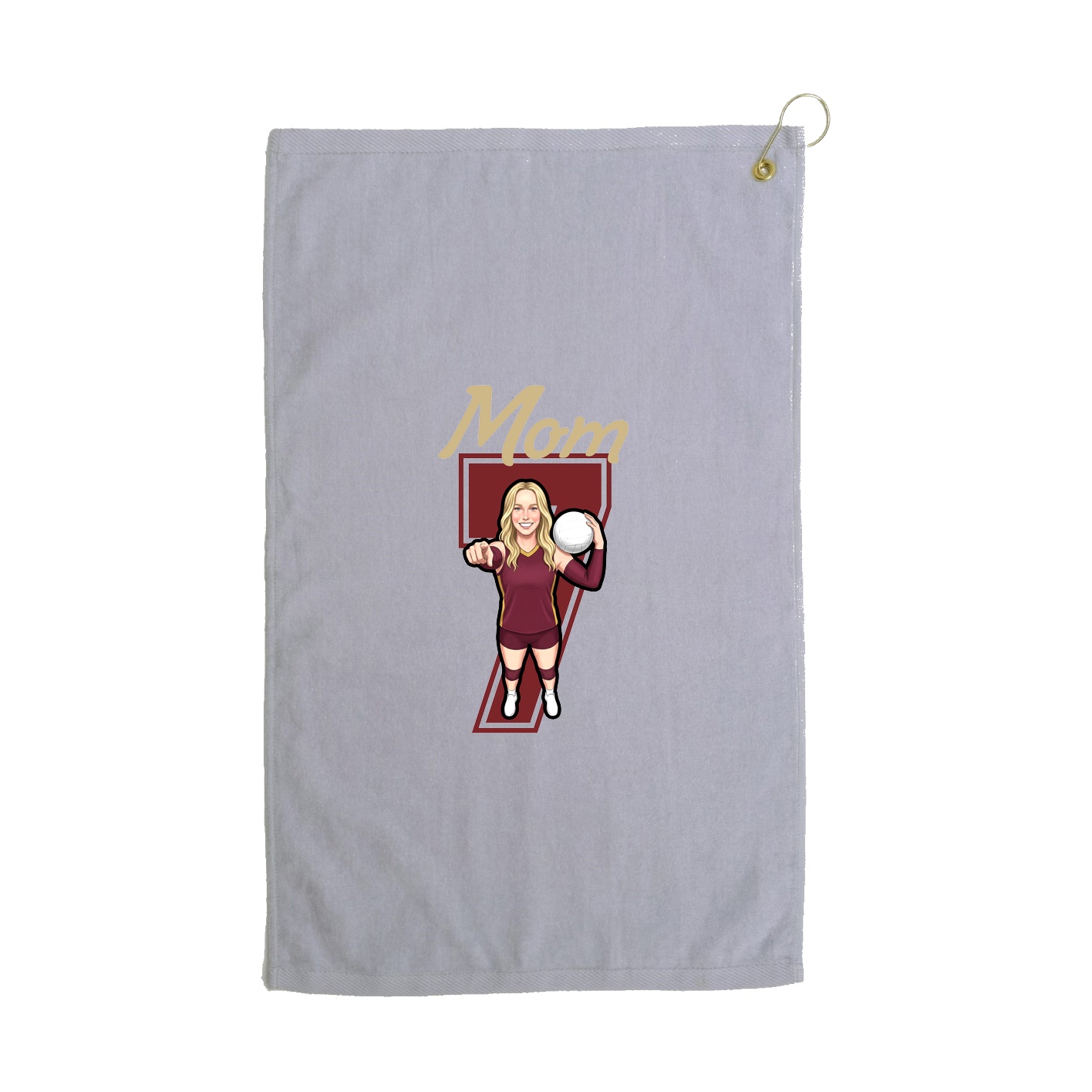 Golf Towel — Mothers Day Shirsey in Grey