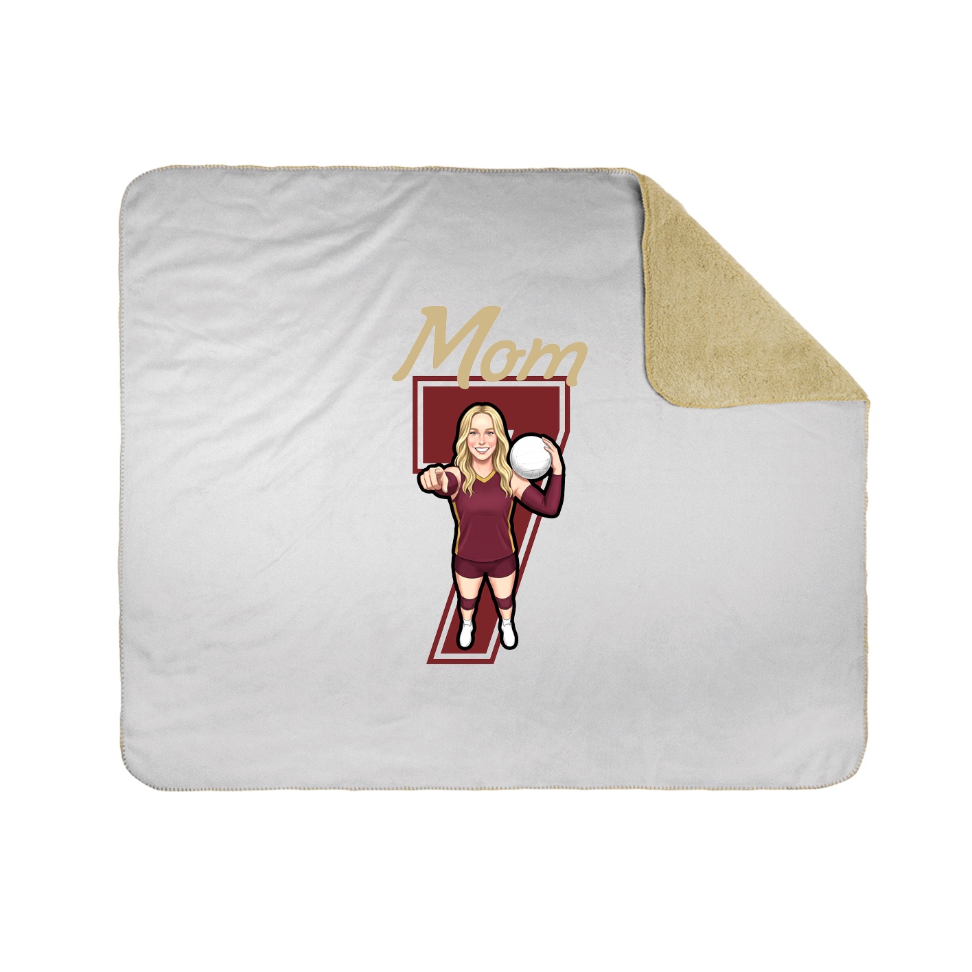Throw Blanket — Mothers Day Shirsey in White