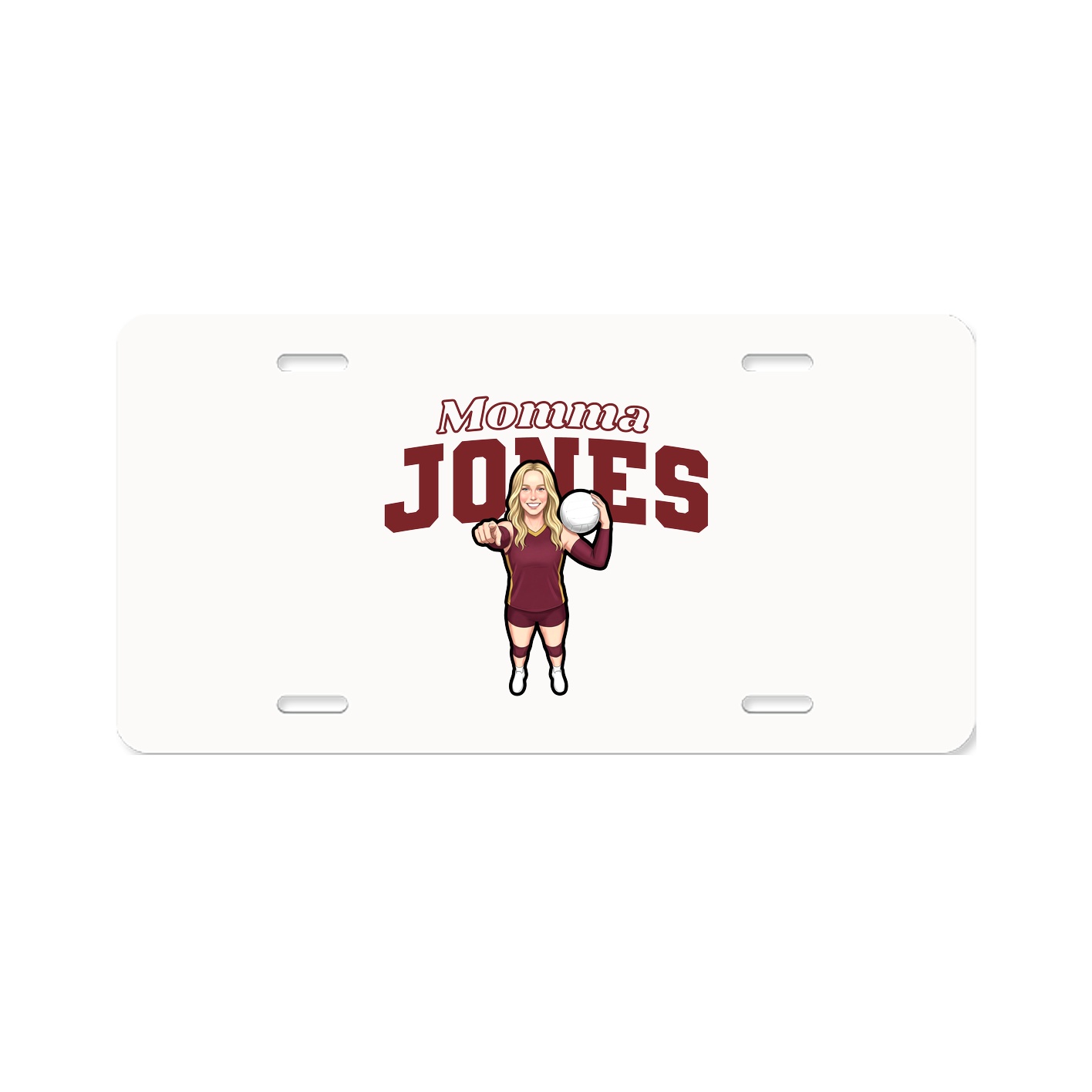 License Plate — Mothers Day Block in Classic