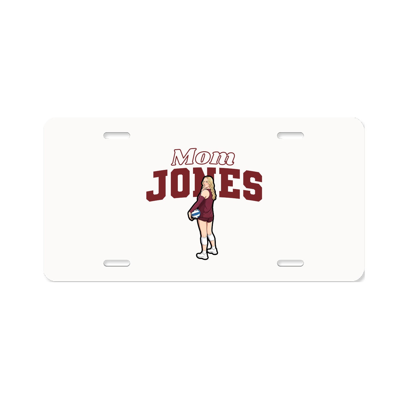 License Plate — Mothers Day Block in Classic