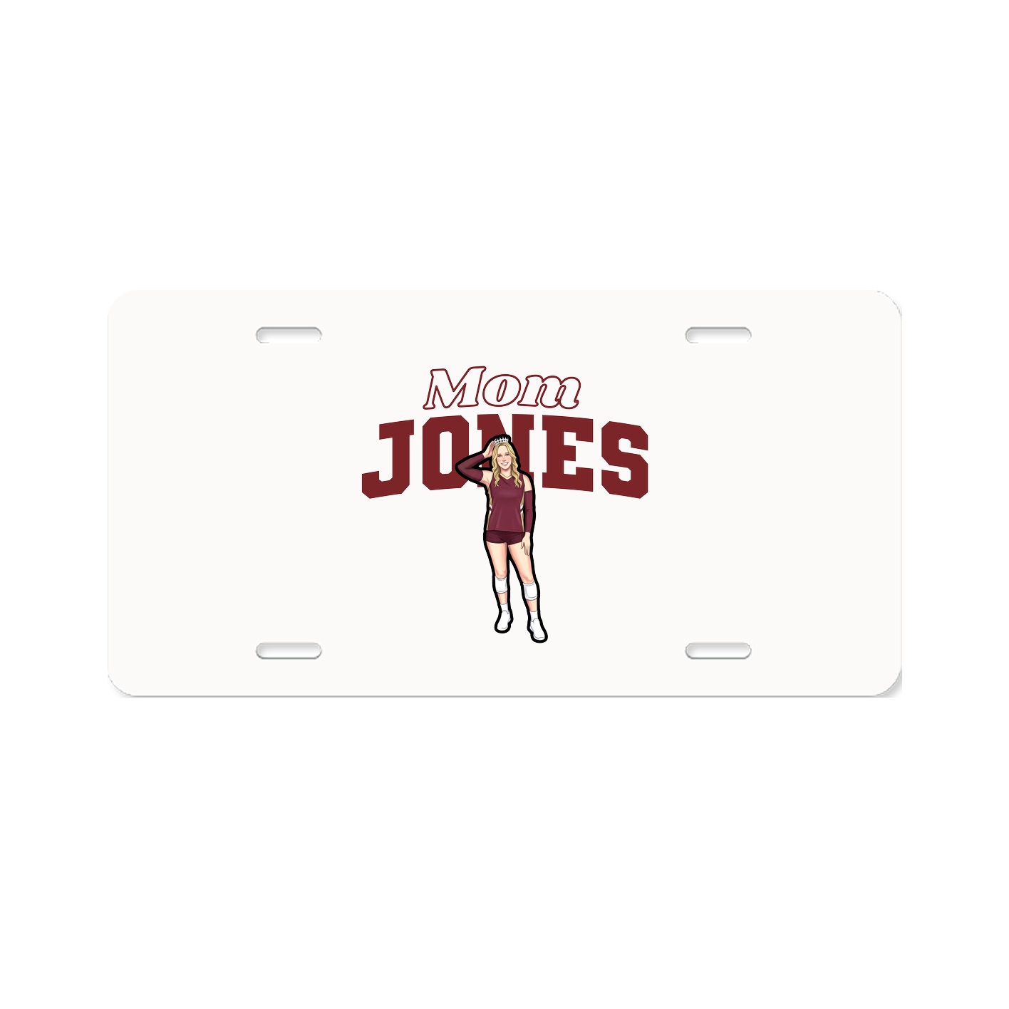 License Plate — Mothers Day Block in Classic