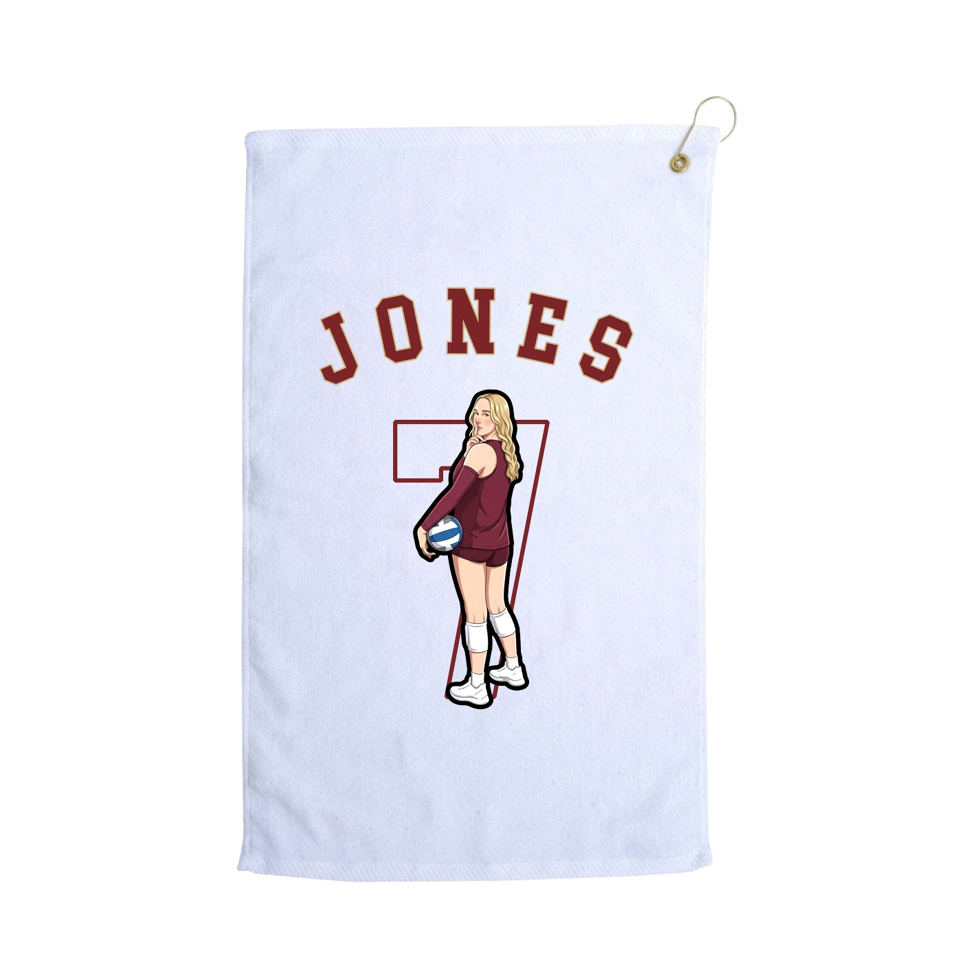 Golf Towel — Shirsey Arch in White