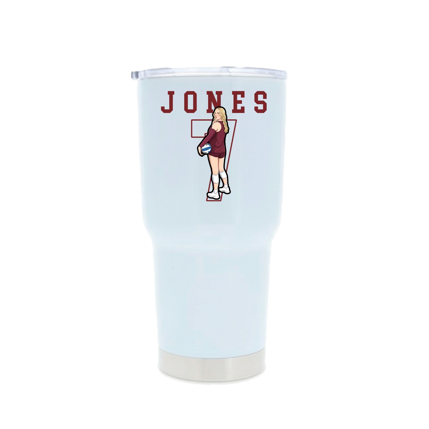 30oz Stainless Steel Tumbler — Shirsey in White