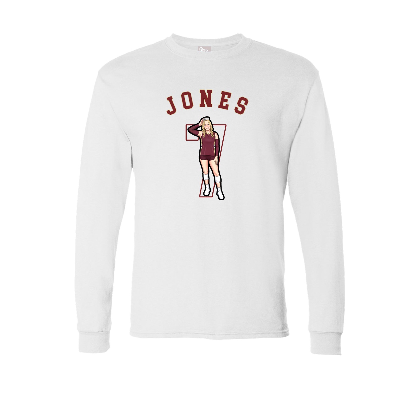 Long Sleeve Tee — Shirsey Arch in White