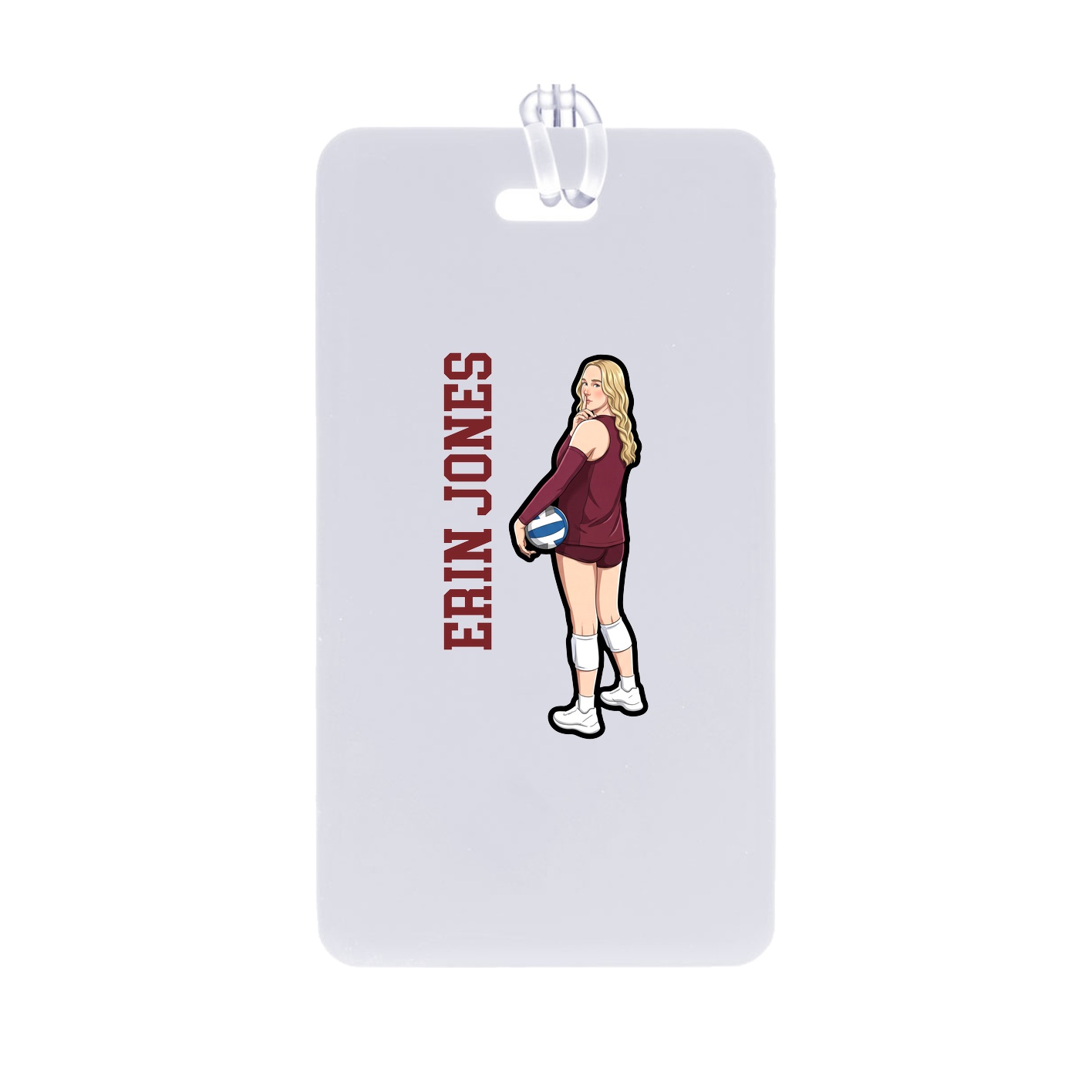 Bag Tag — Name Vertical in Classic