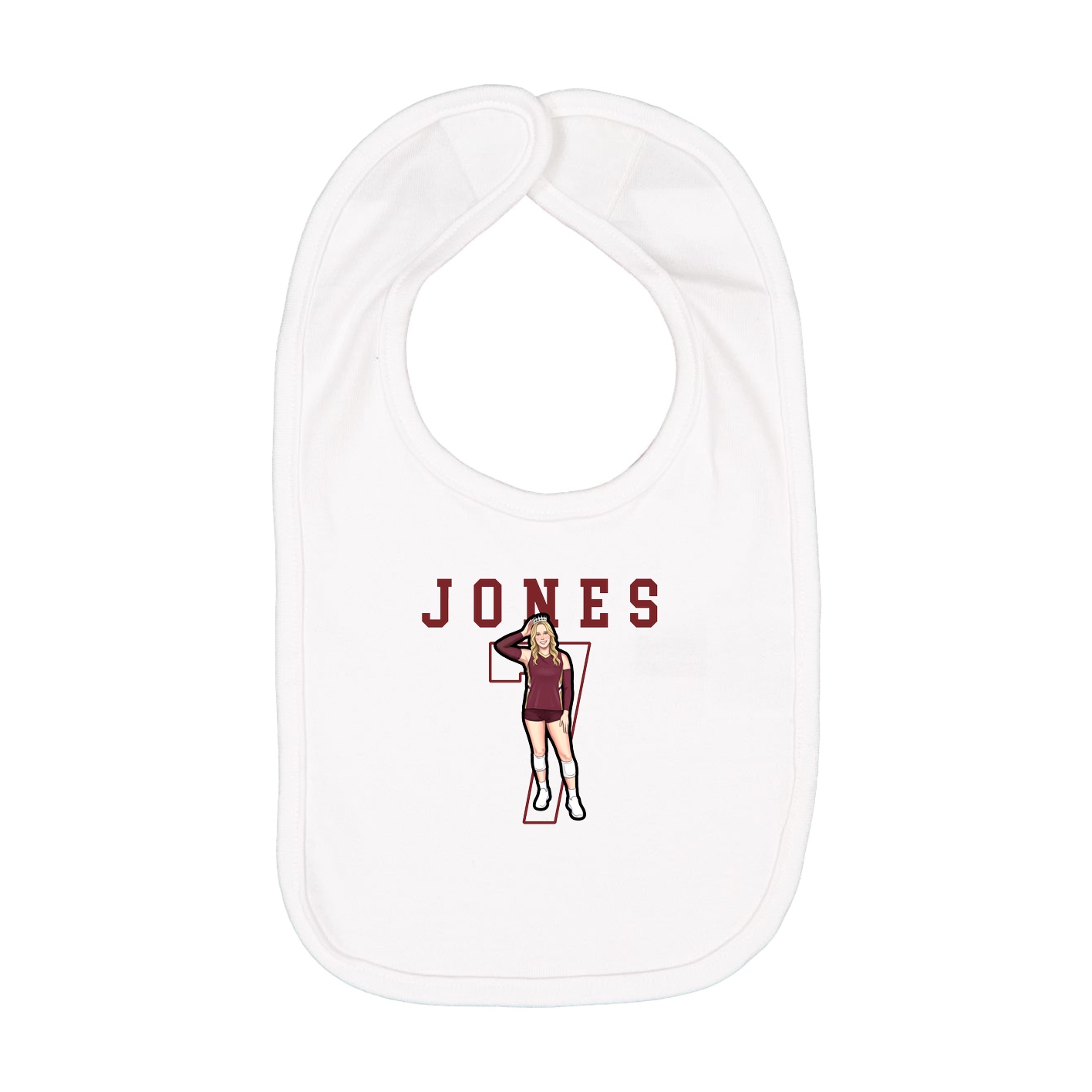 Infant Bib — Shirsey in White
