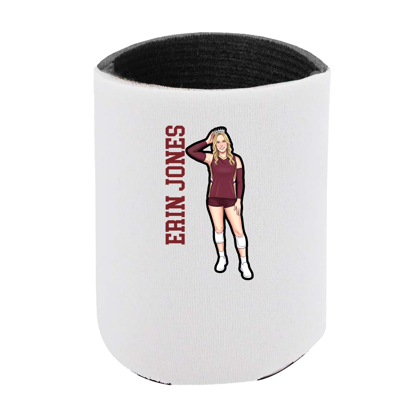 Can Holder — Name Vertical in White