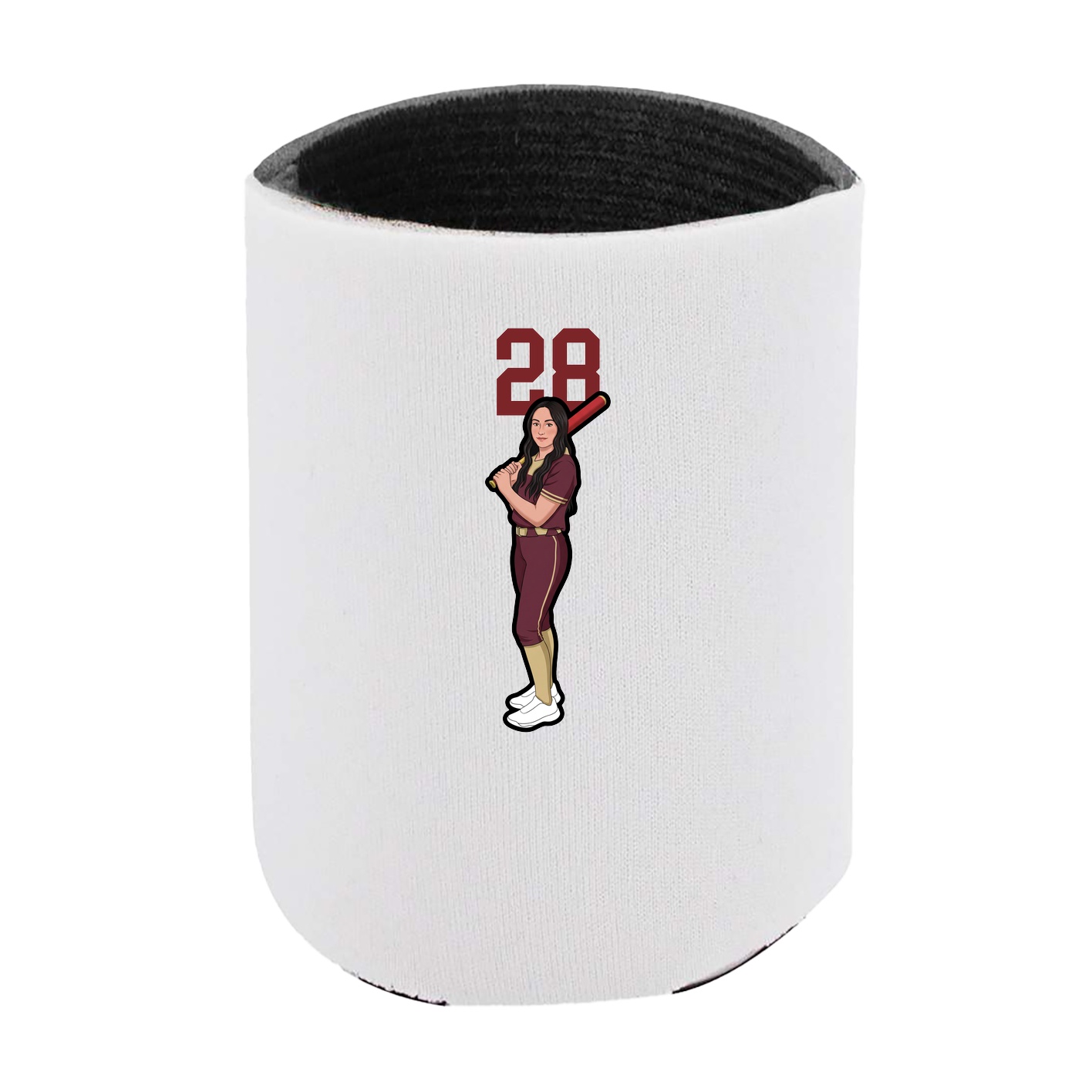 Can Holder — Number Top in White