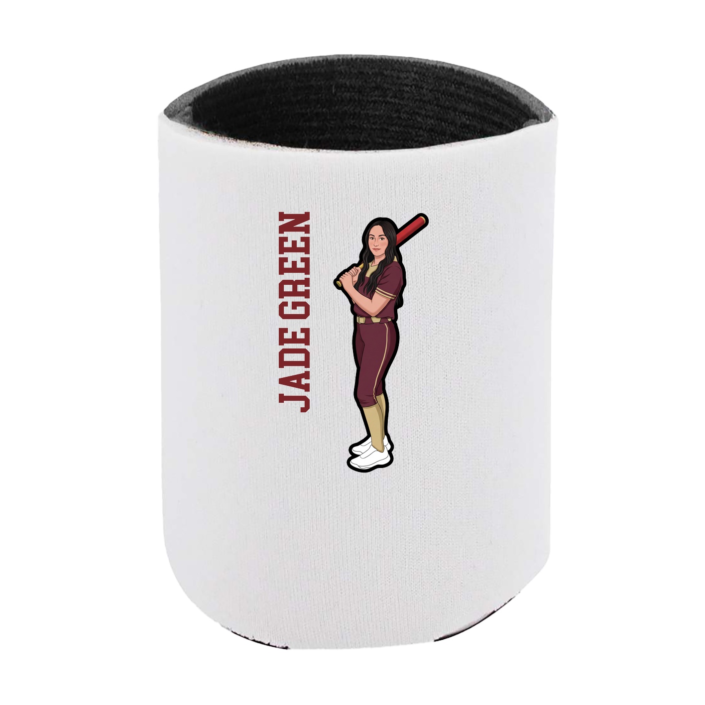 Can Holder — Name Vertical in White